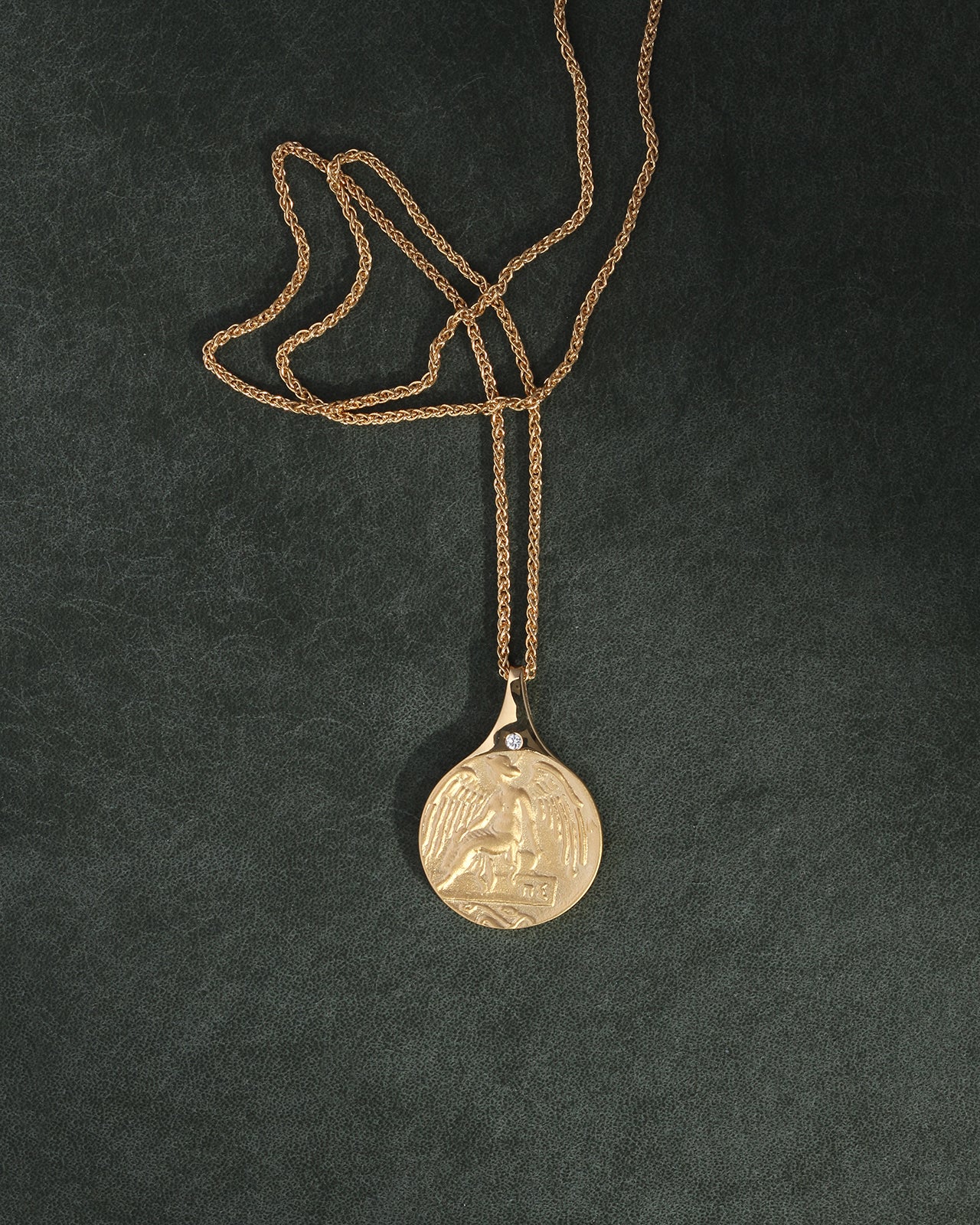 Guardian Angel Necklace Gold Vermeil