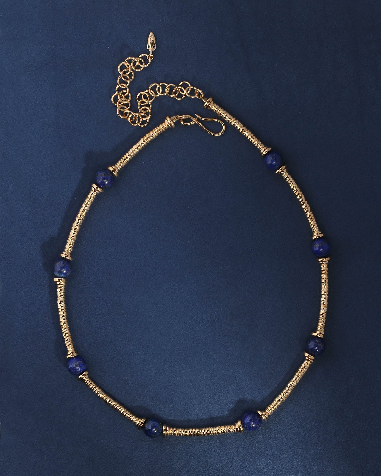 Olympia Necklace Lapis Gold Vermeil