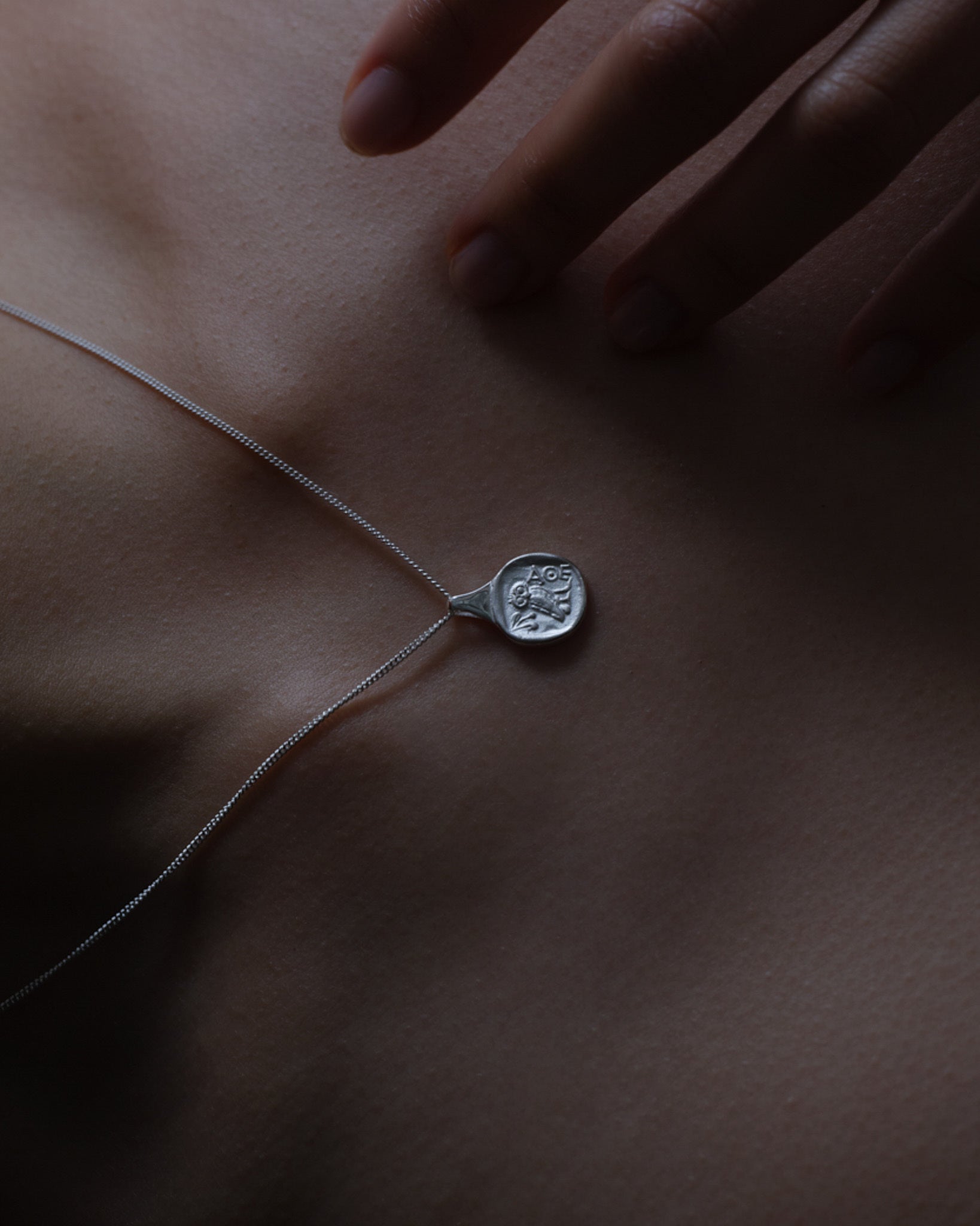 Palas Coin Necklace Silver