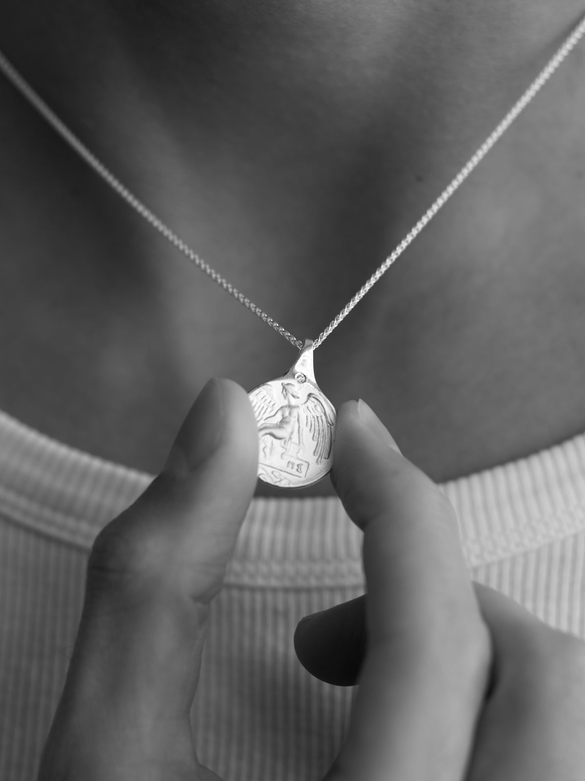 Guardian Angel Necklace Silver – Temple of the Sun US