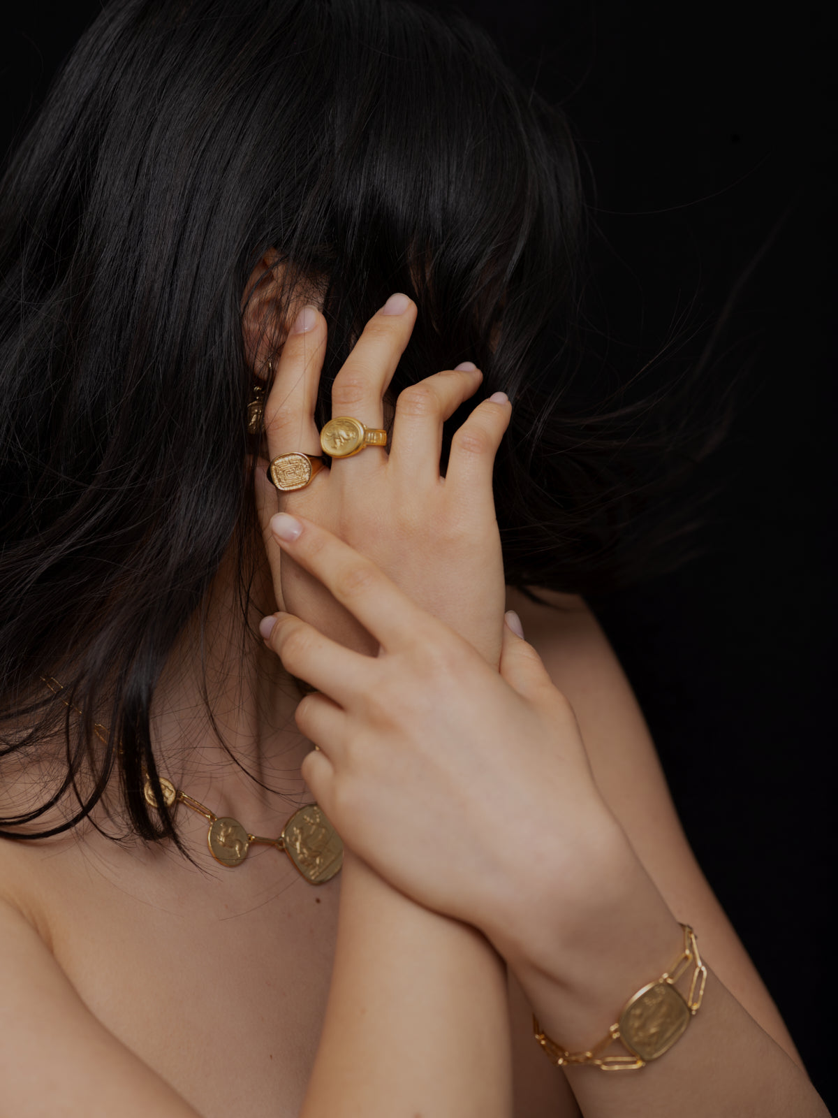 Labyrinth Ring Gold Vermeil