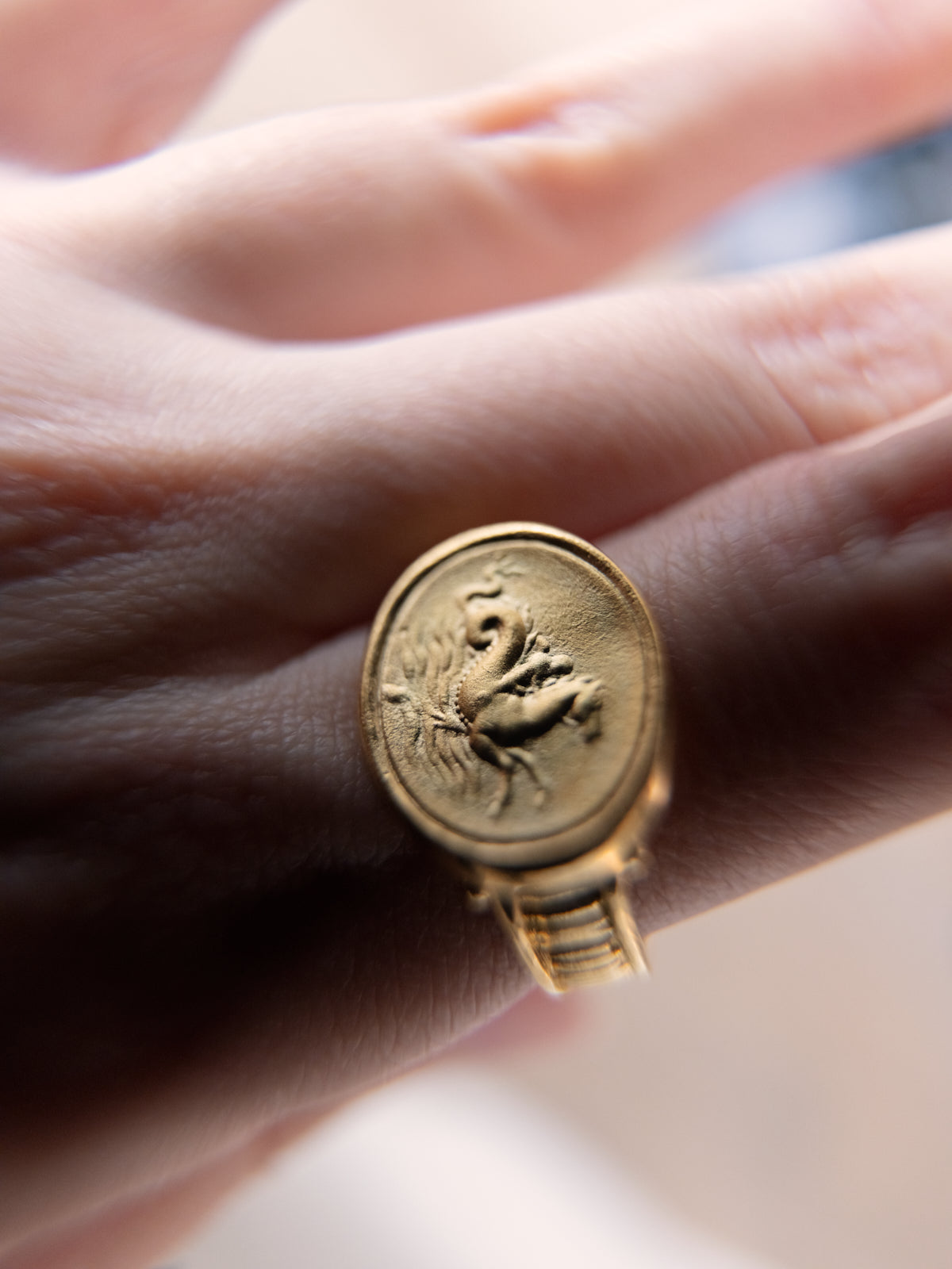 Poseidon Ring Gold Vermeil