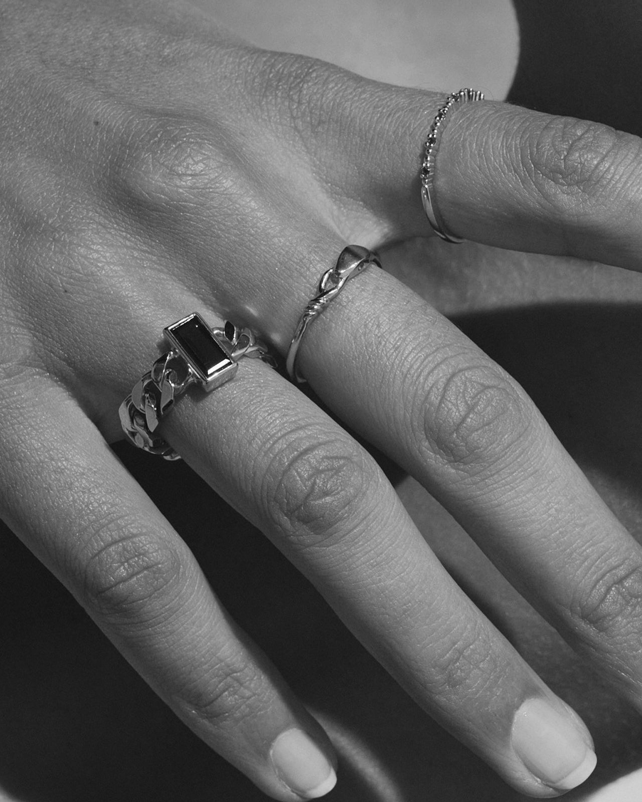 Tigris Chain Ring Silver