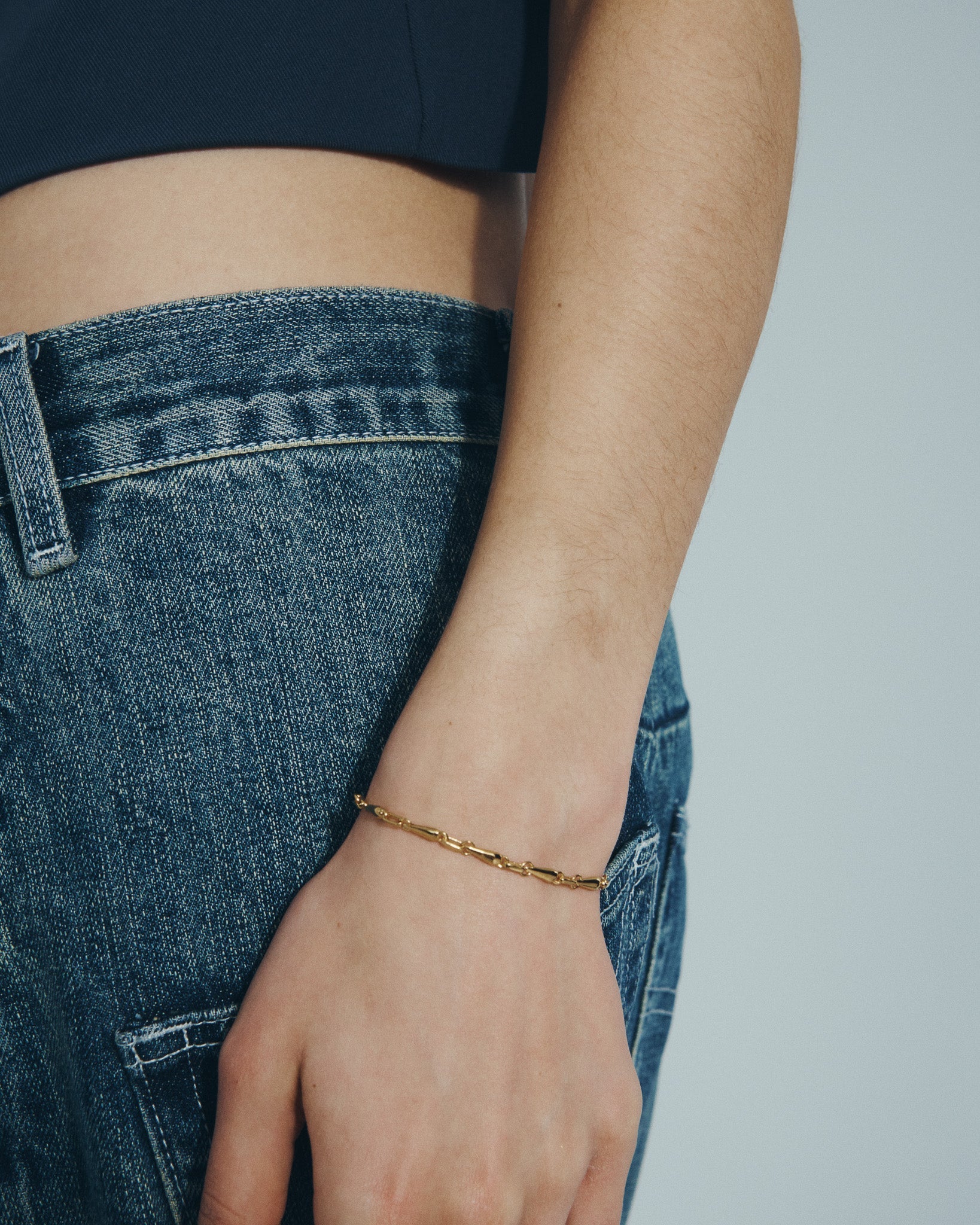 Stilla Bracelet Gold Vermeil, worn