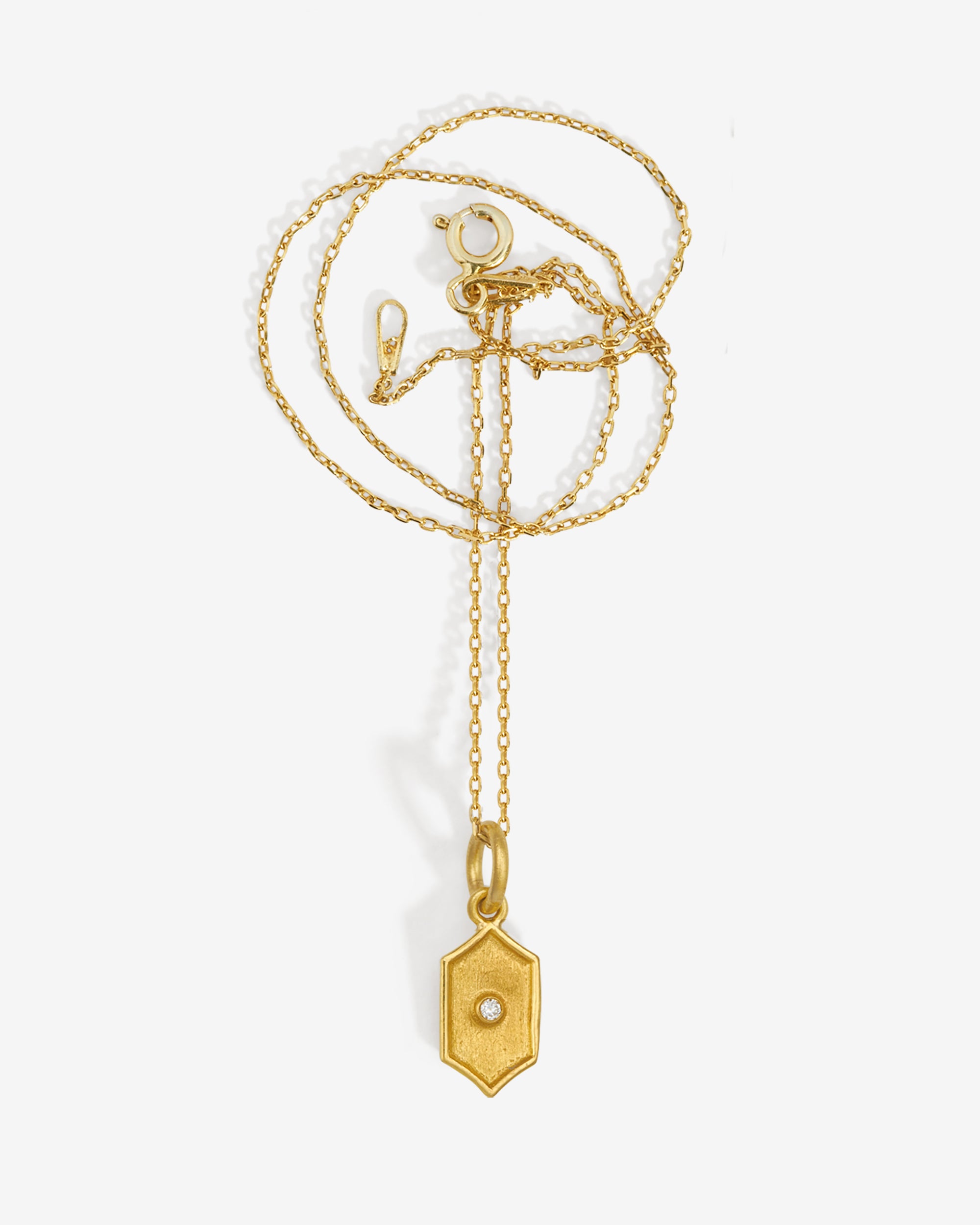 Tala Necklace Hexagon Solid Gold