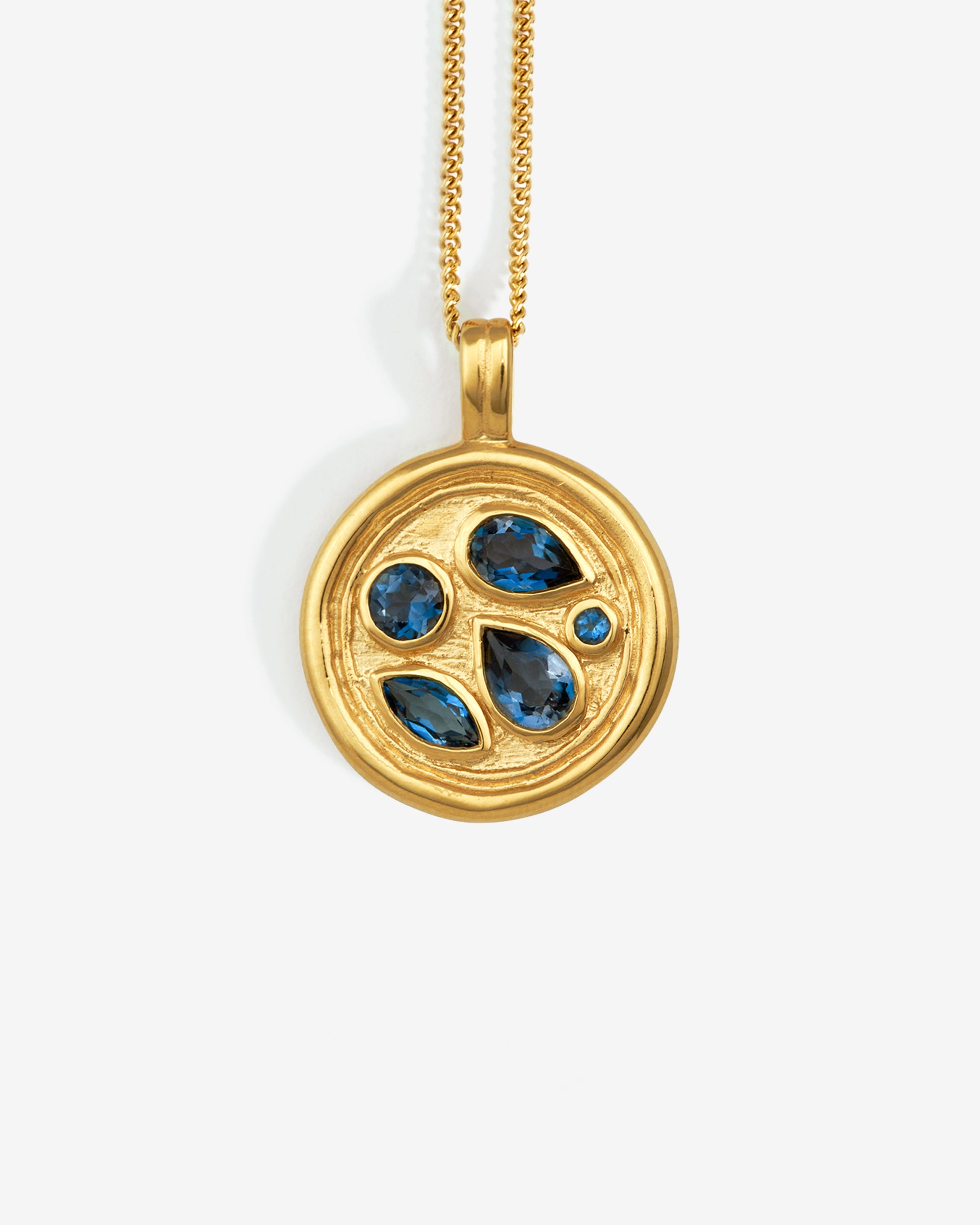 Teal Necklace Gold Vermeil