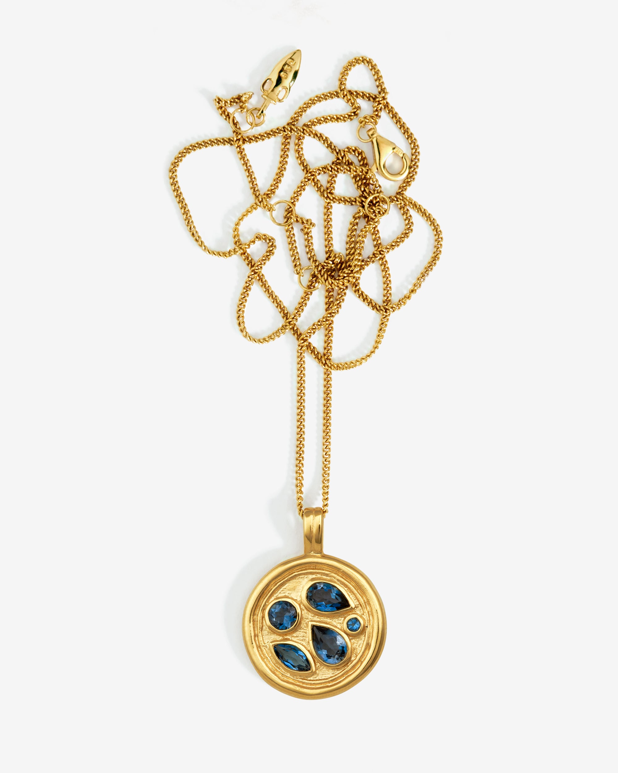 Teal Necklace Gold Vermeil