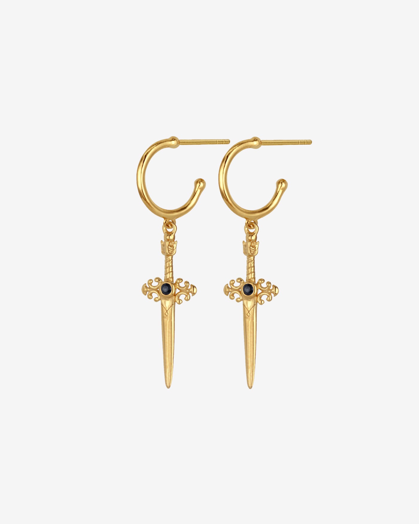 Sword Earrings | Themis Earrings Gold – Temple of the Sun US