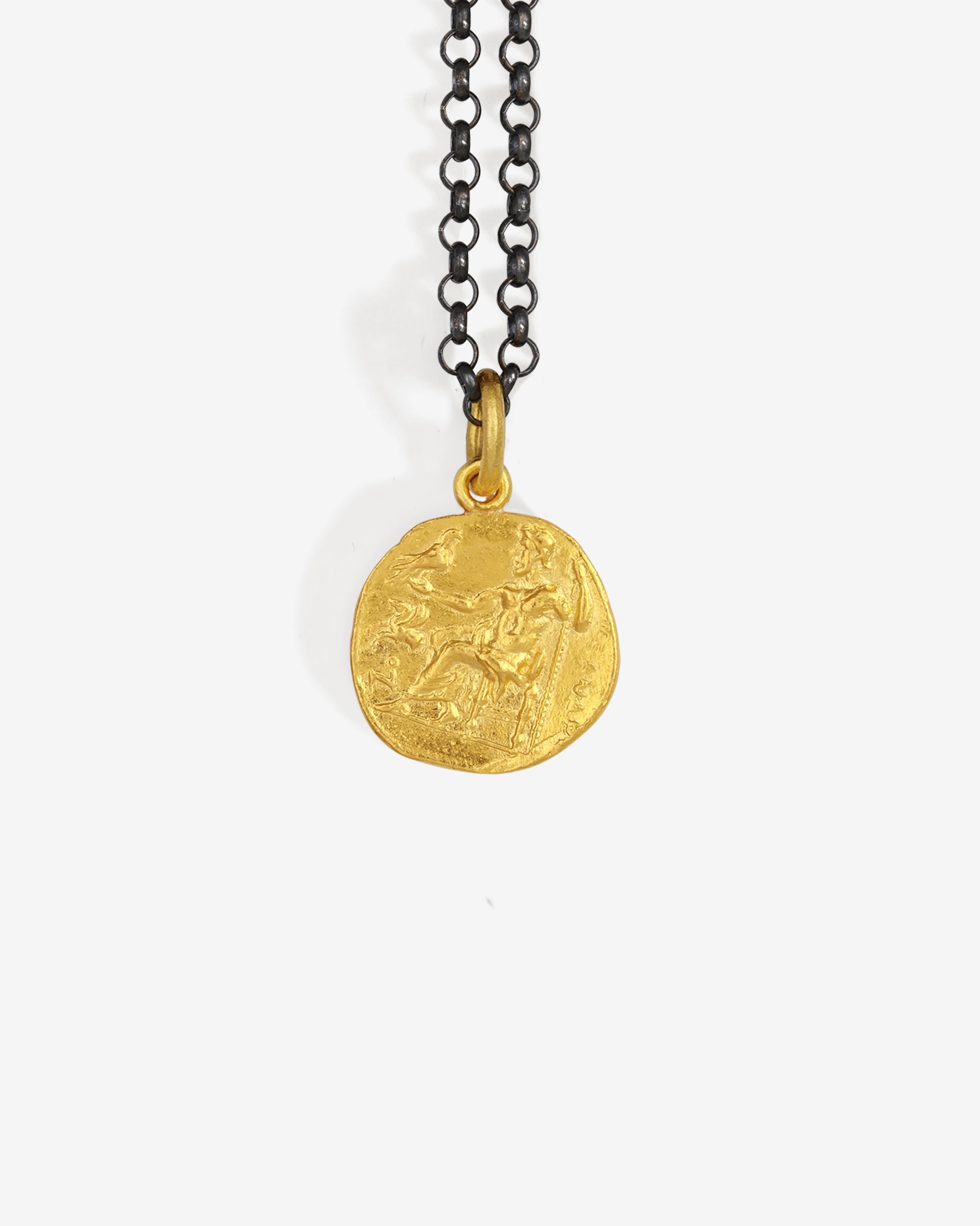 Thrace Coin Necklace Solid Gold