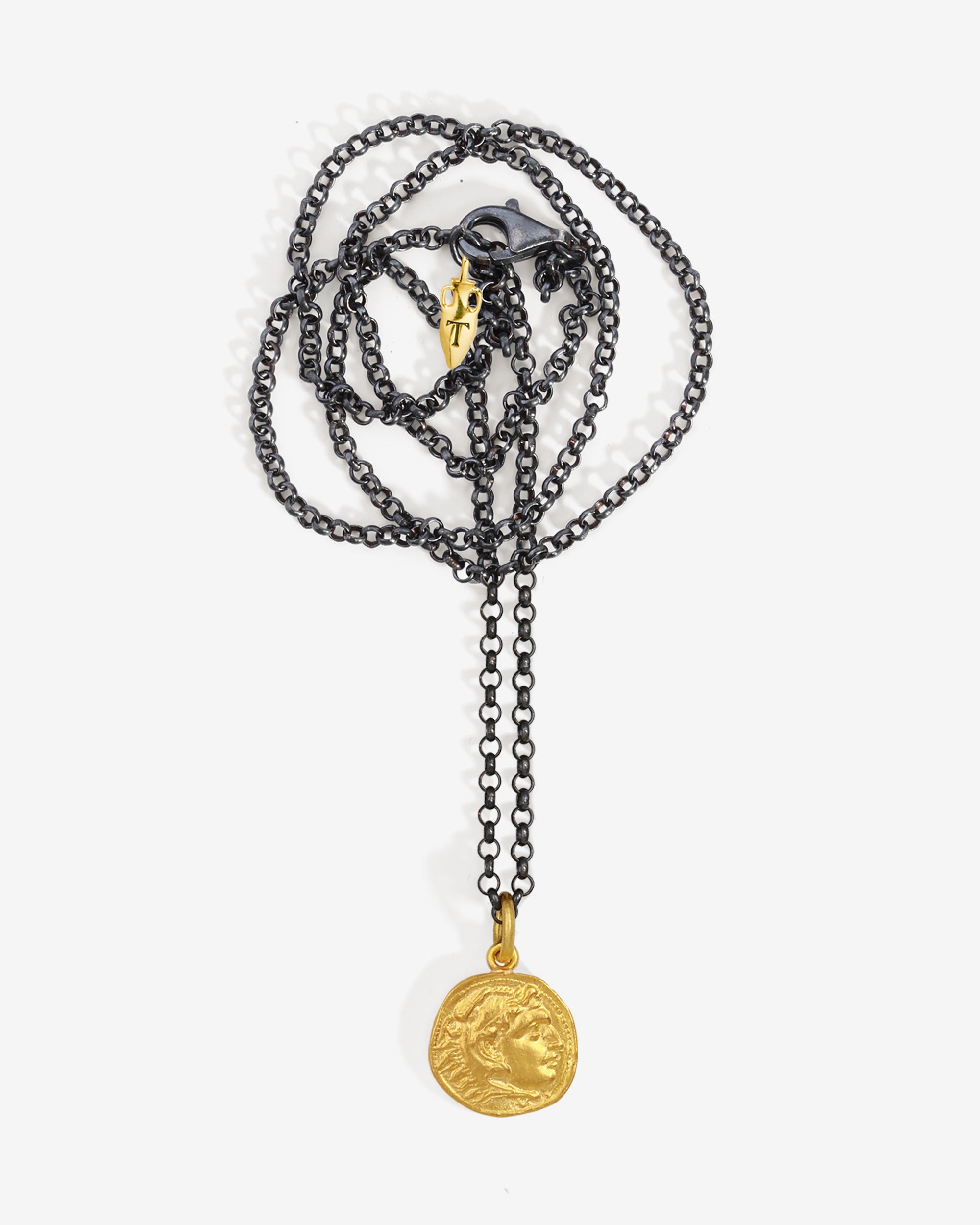 Thrace Coin Necklace Solid Gold