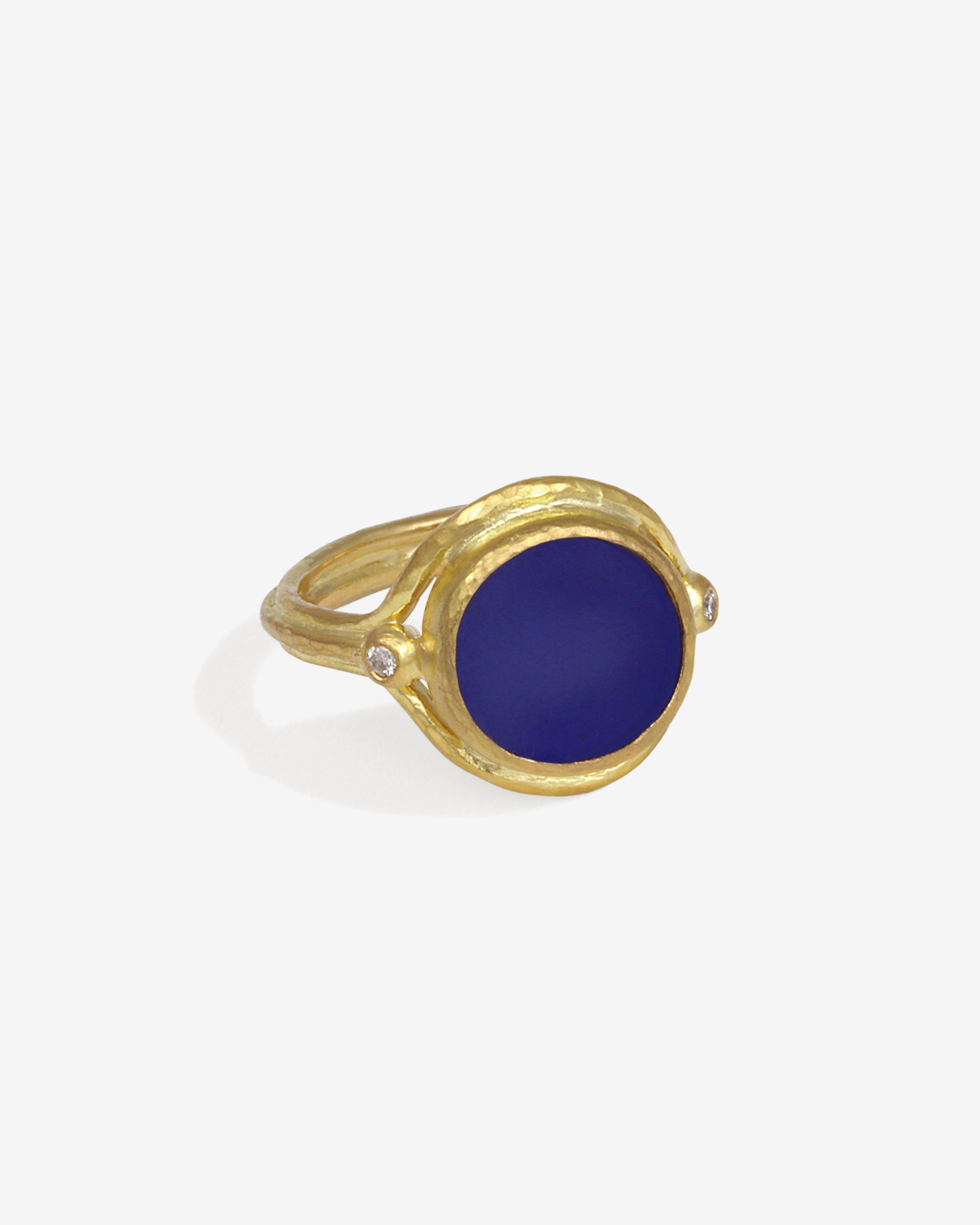 Tyana Ring Lapis Diamond Solid Gold