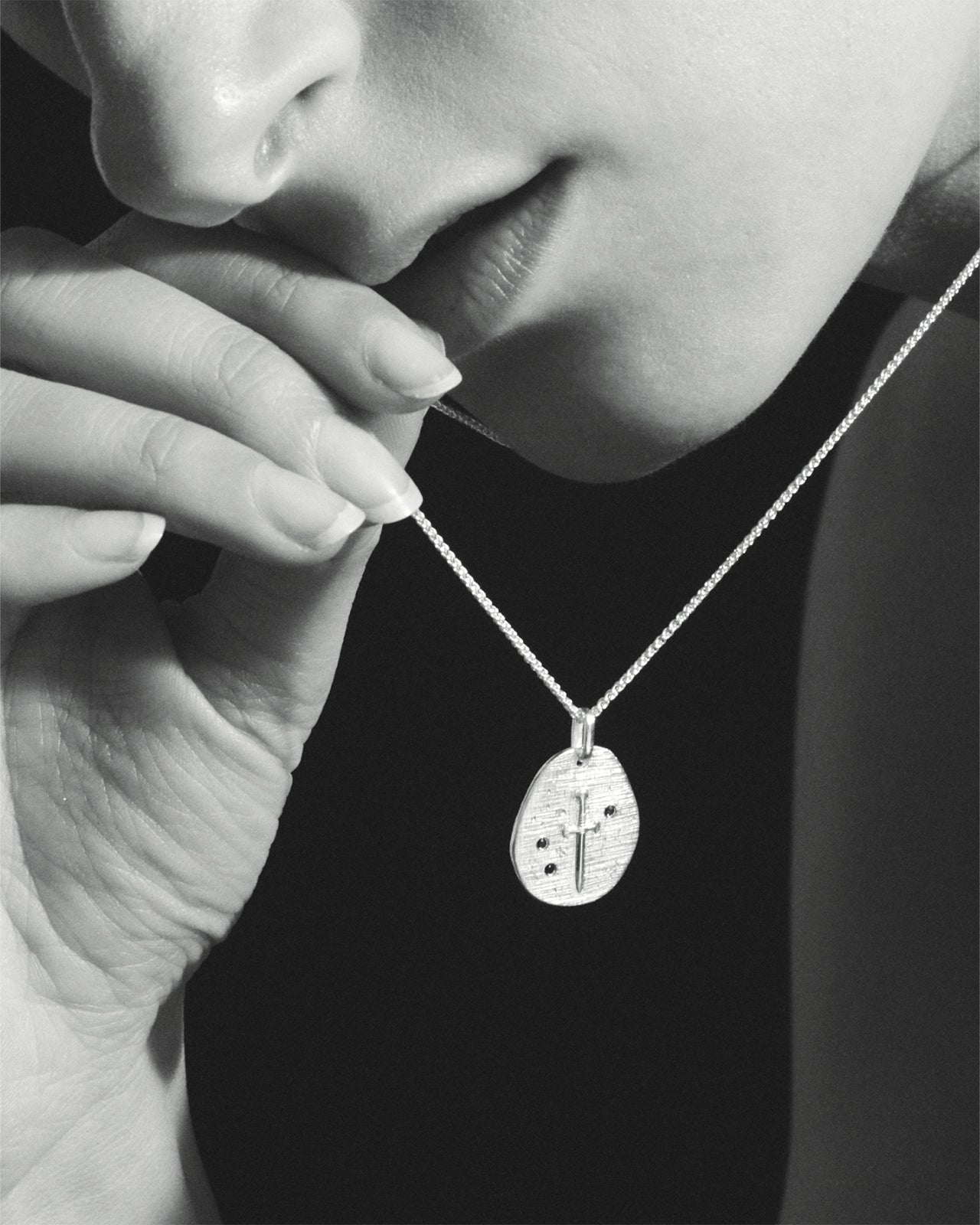 Valor Necklace Spinel Silver