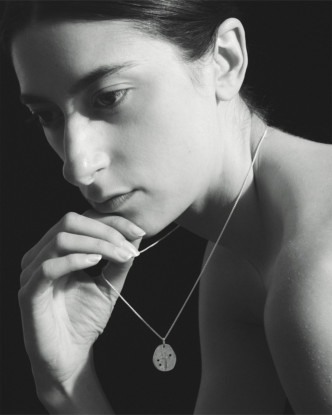 Valor Necklace Spinel Silver