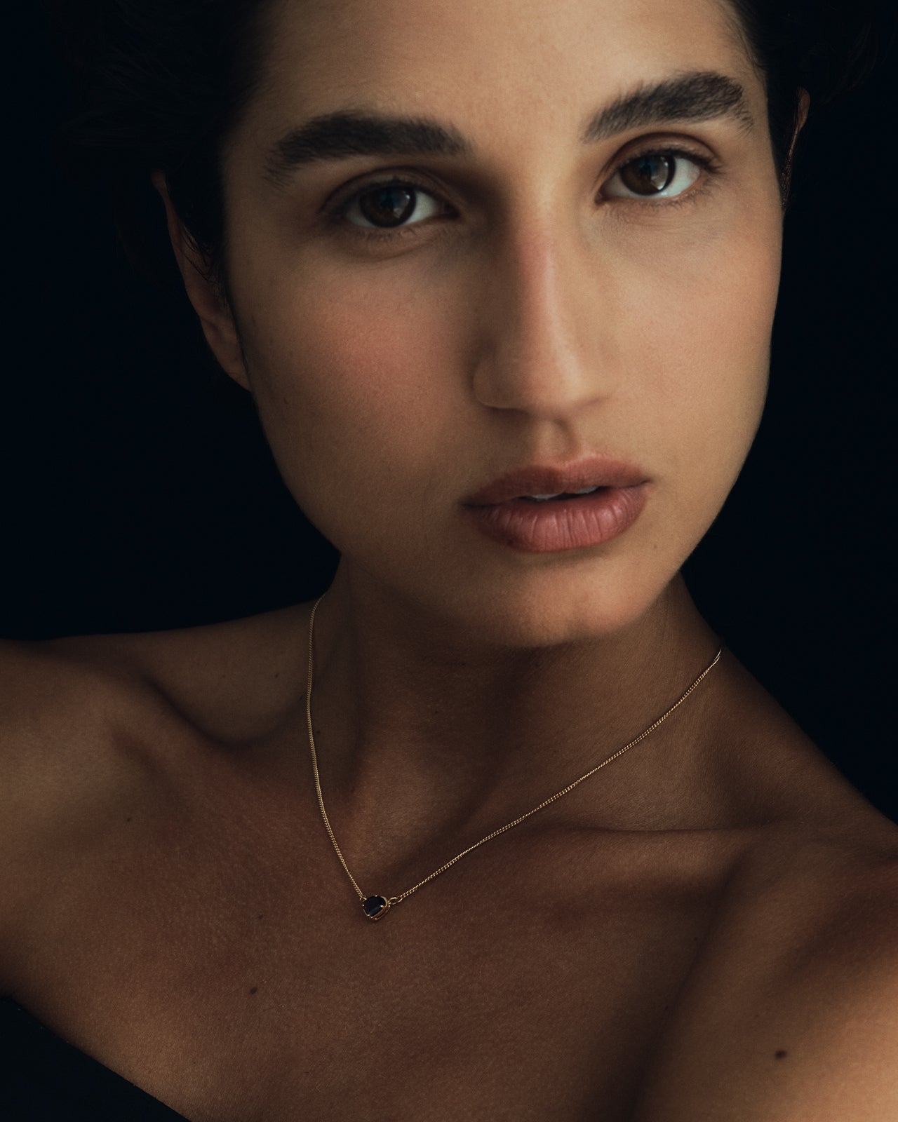 Venus Solitaire Necklace Gold Vermeil