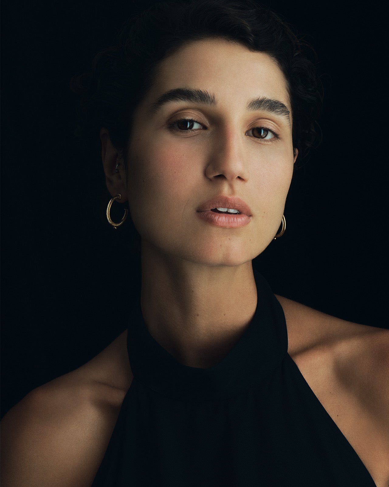 Vulcan Hoop Earrings Gold Vermeil