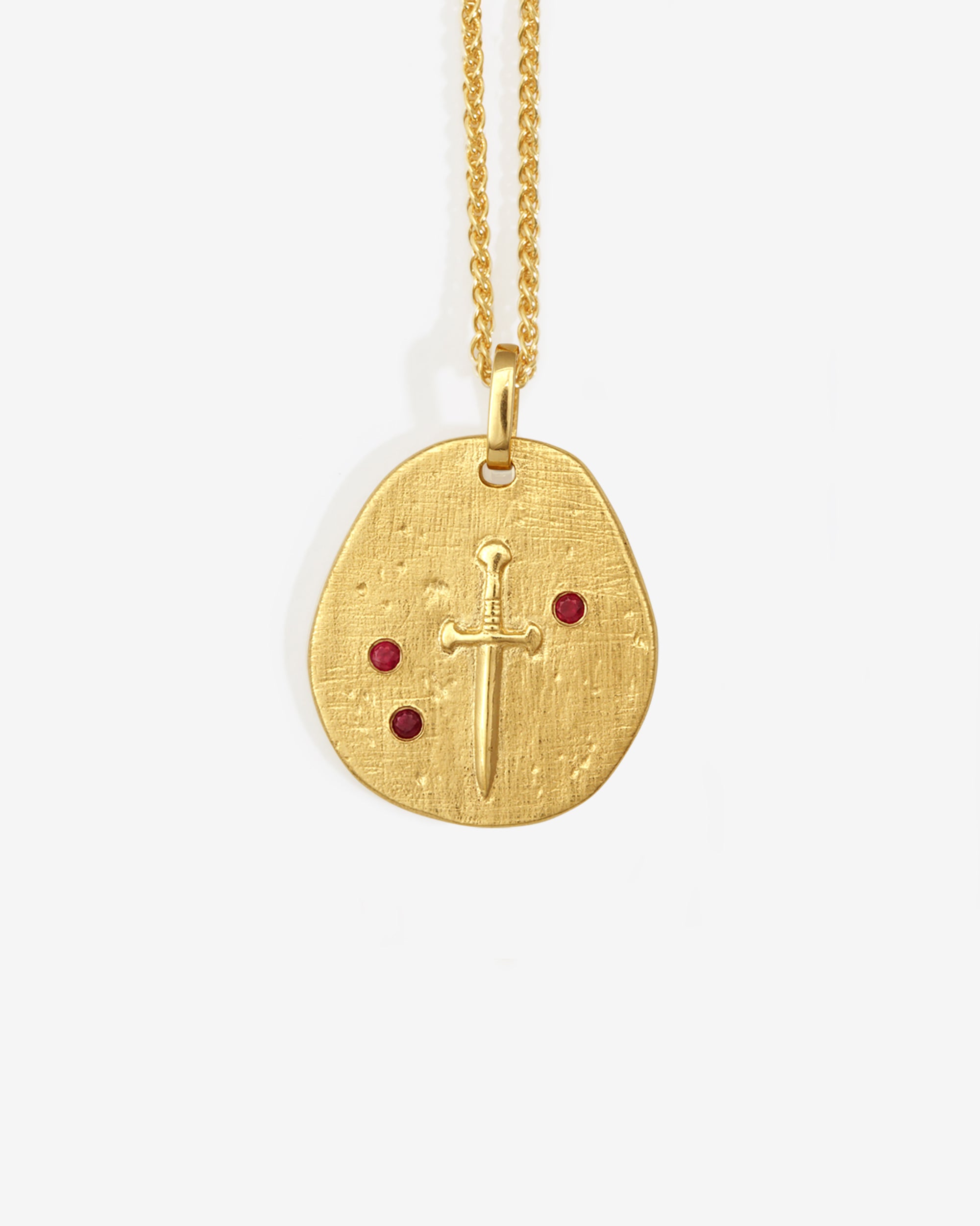 Valor Necklace Ruby Gold Vermeil