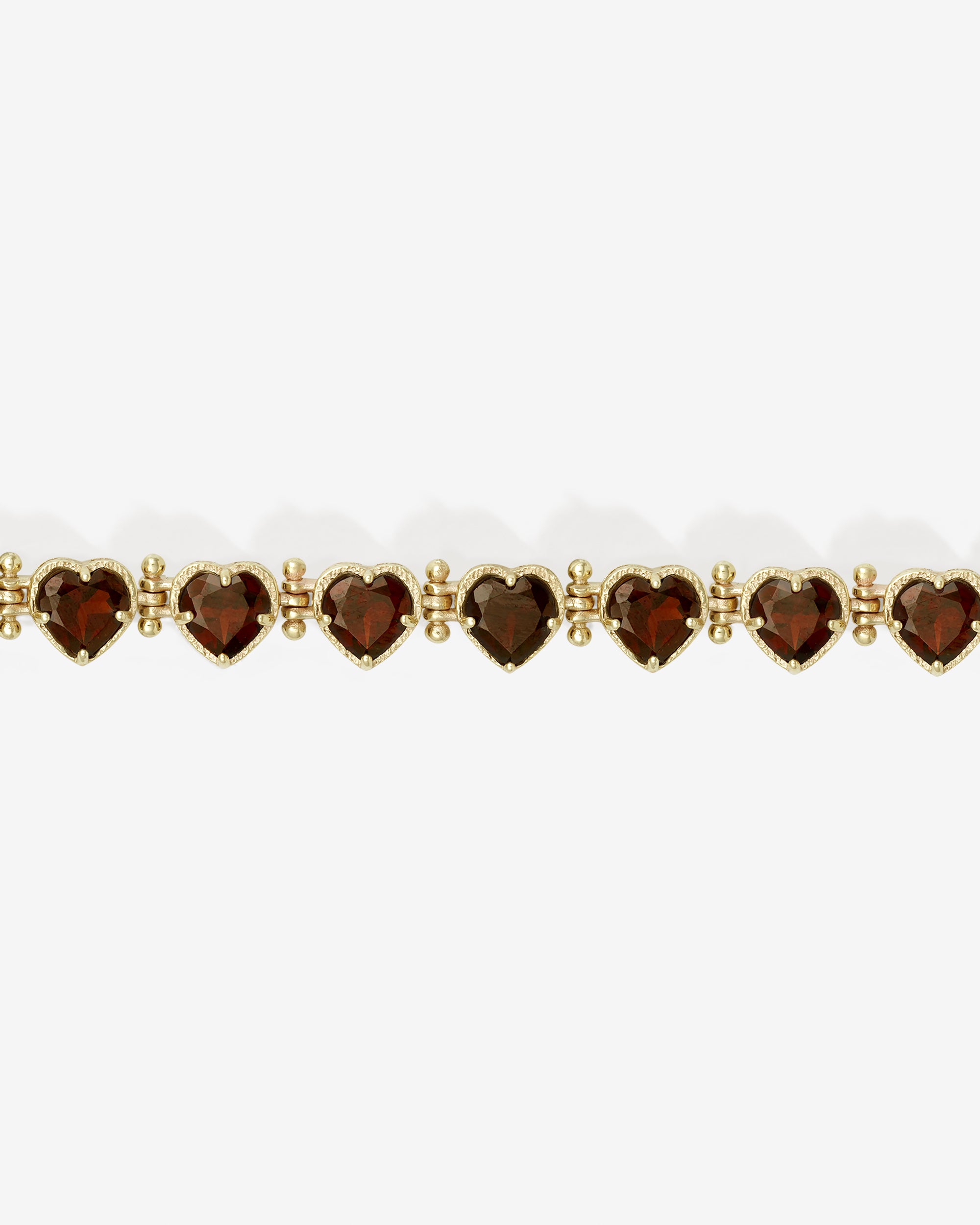 Venus Bracelet Garnet Solid Gold