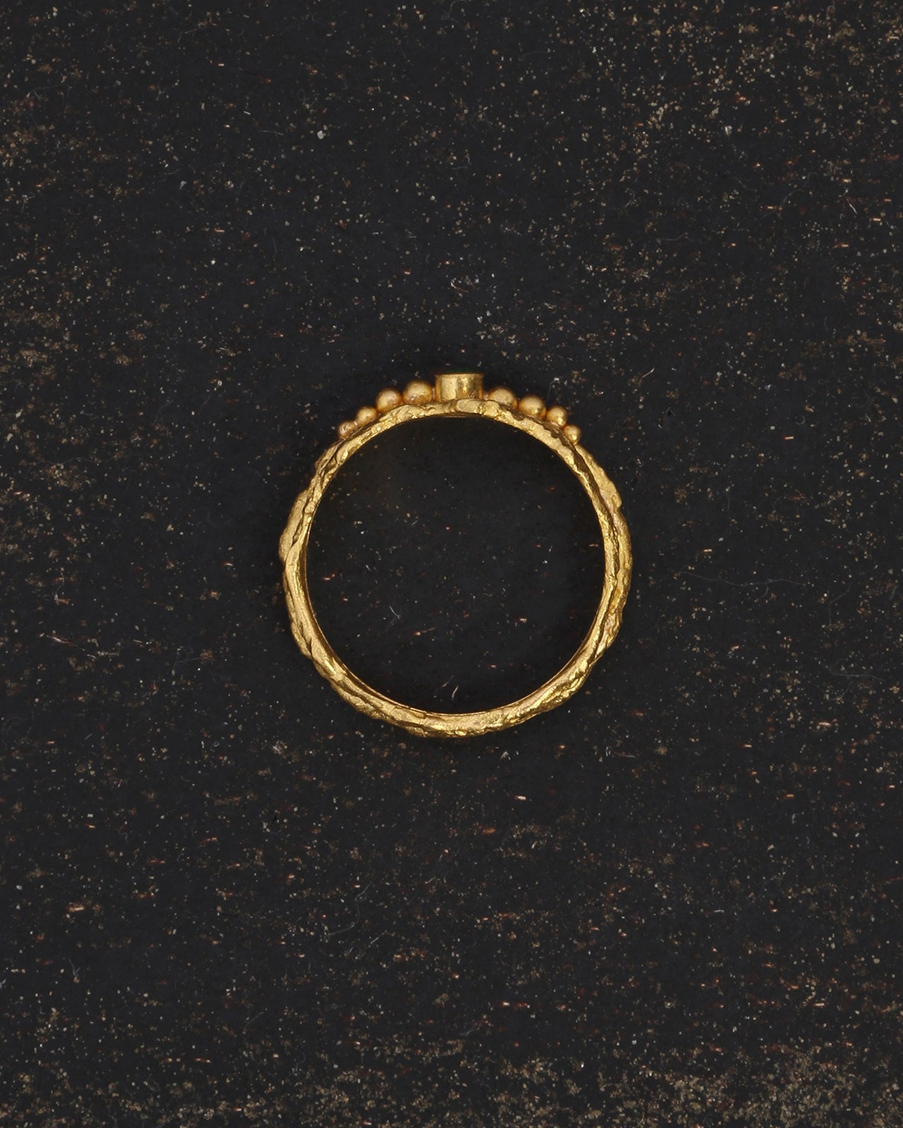 Verbena Ring Emerald Solid Gold