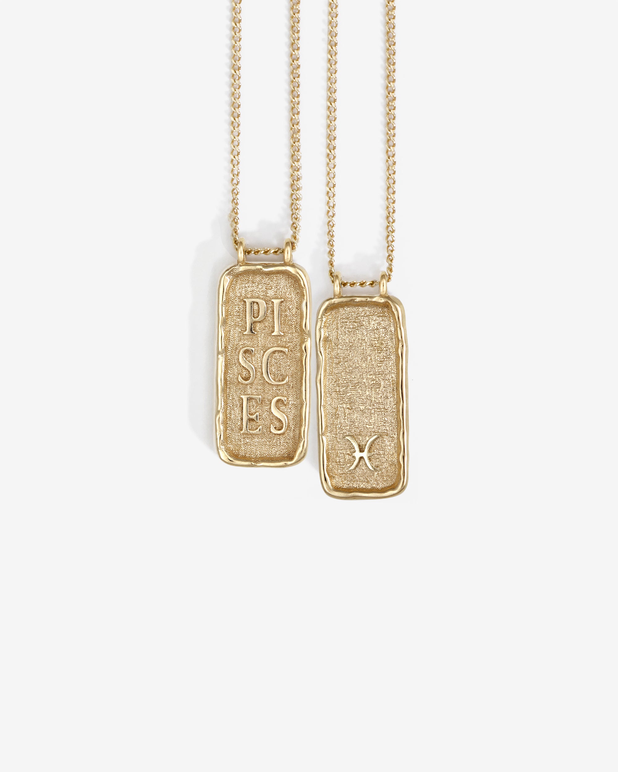 Pisces Necklace Solid Gold