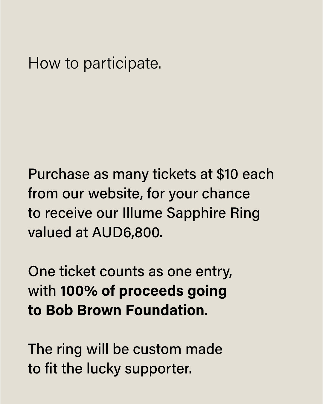 Bob Brown Fundraising Ticket