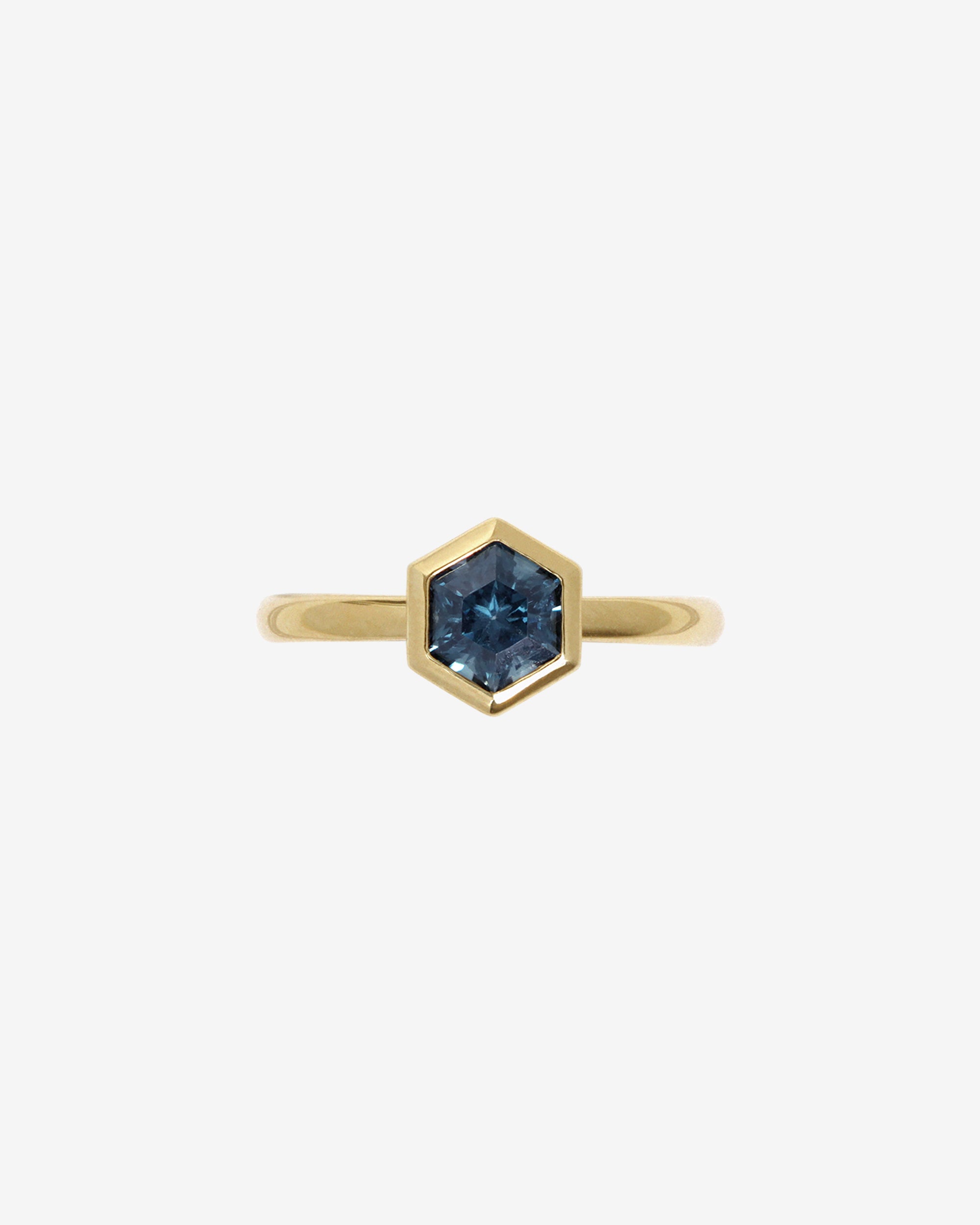Temple of the Sun Adira Ring Blue Spinel Solid Gold