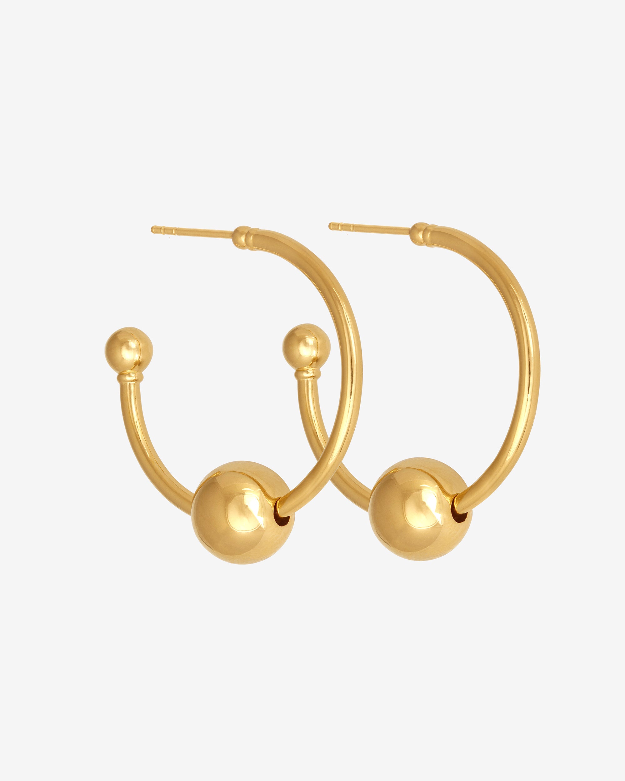 Temple of the Sun Alba Hoops Large Gold Vermeil