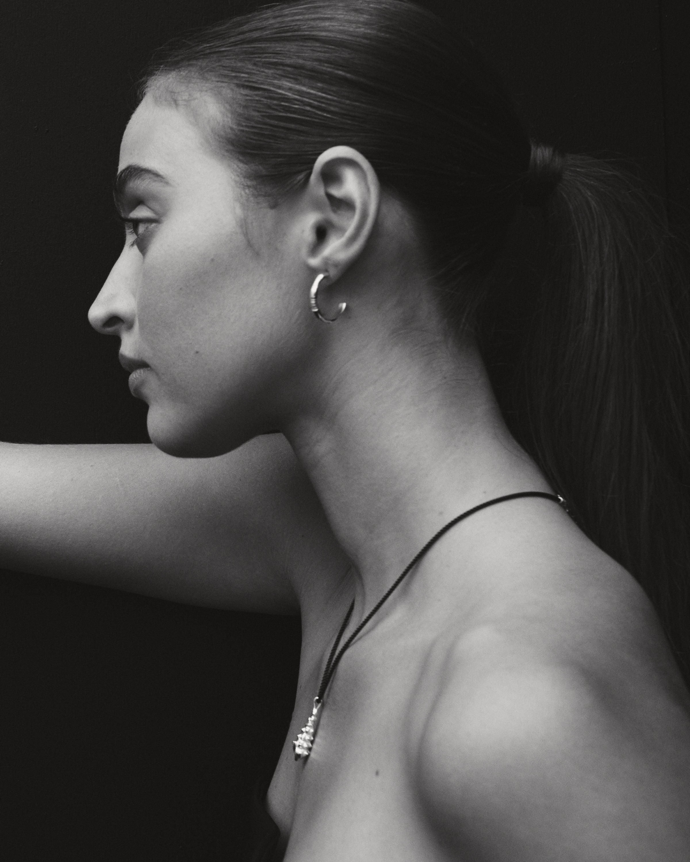 Temple of the Sun Amari Hoops Silver