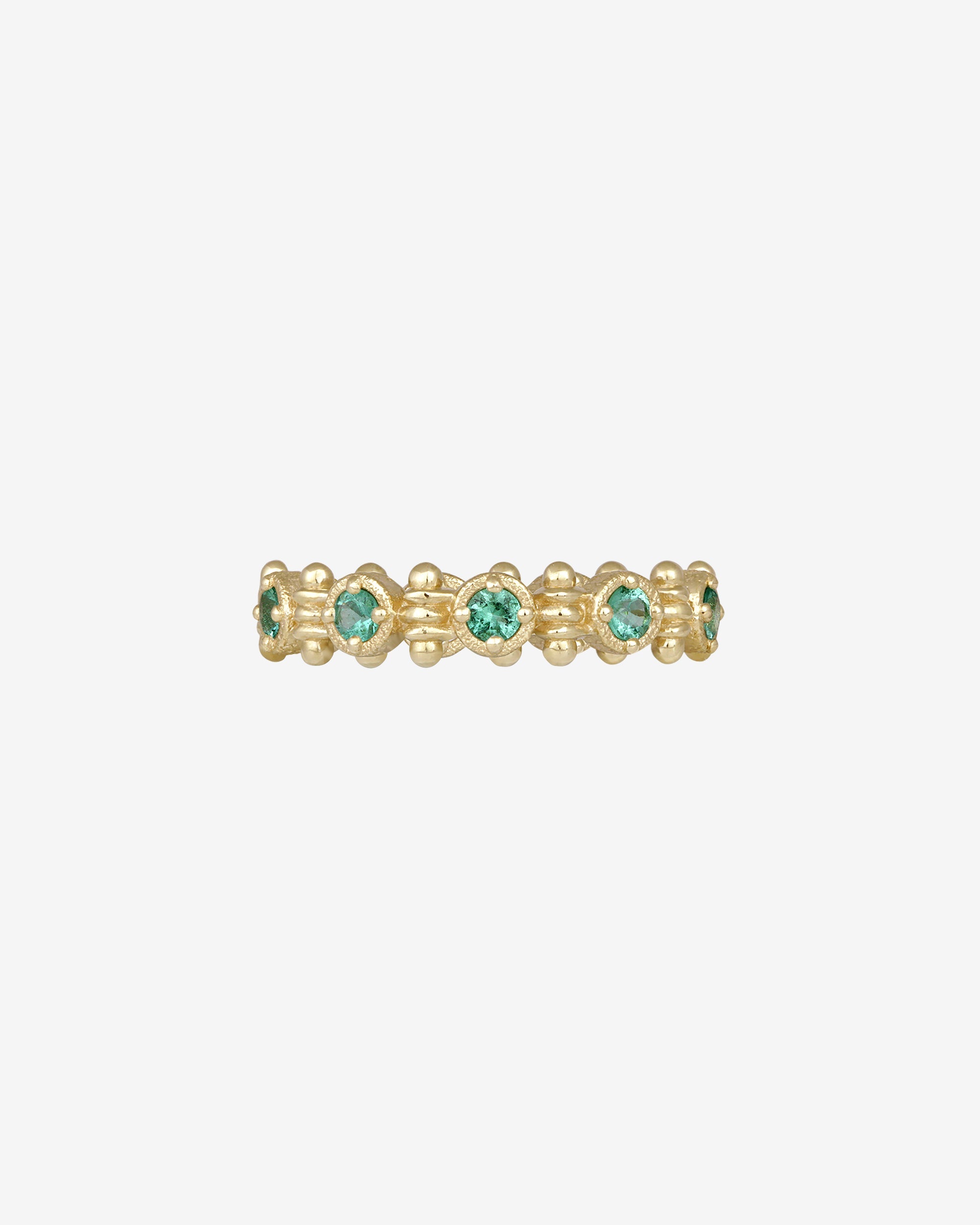 Asteria Eternity Emerald Ring Solid Gold