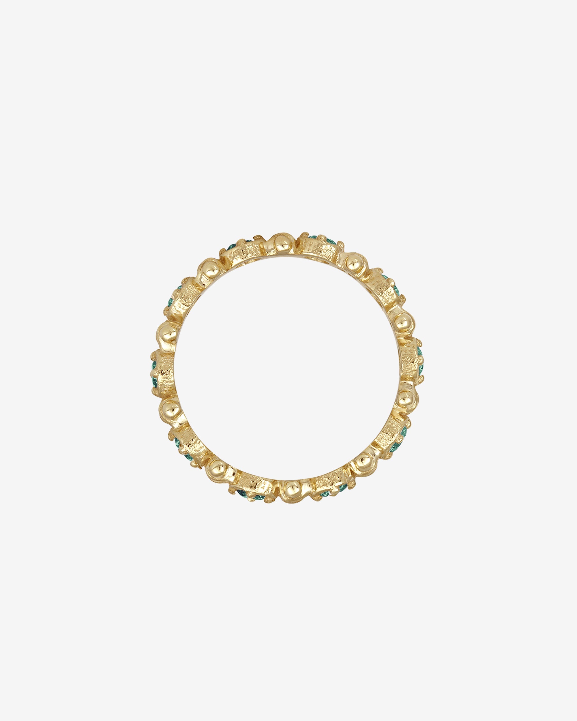 Asteria Eternity Emerald Ring Solid Gold