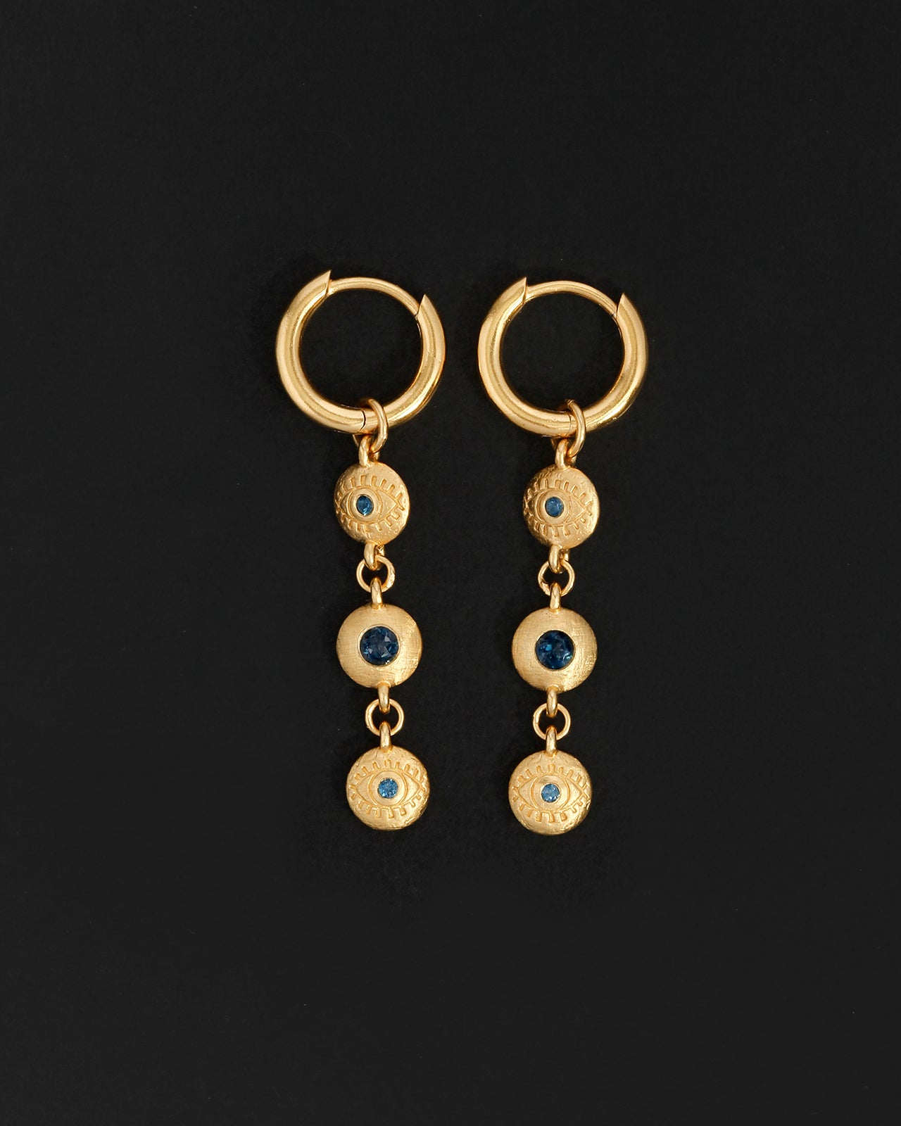 Temple of the Sun Blessing Earrings Gold Vermeil