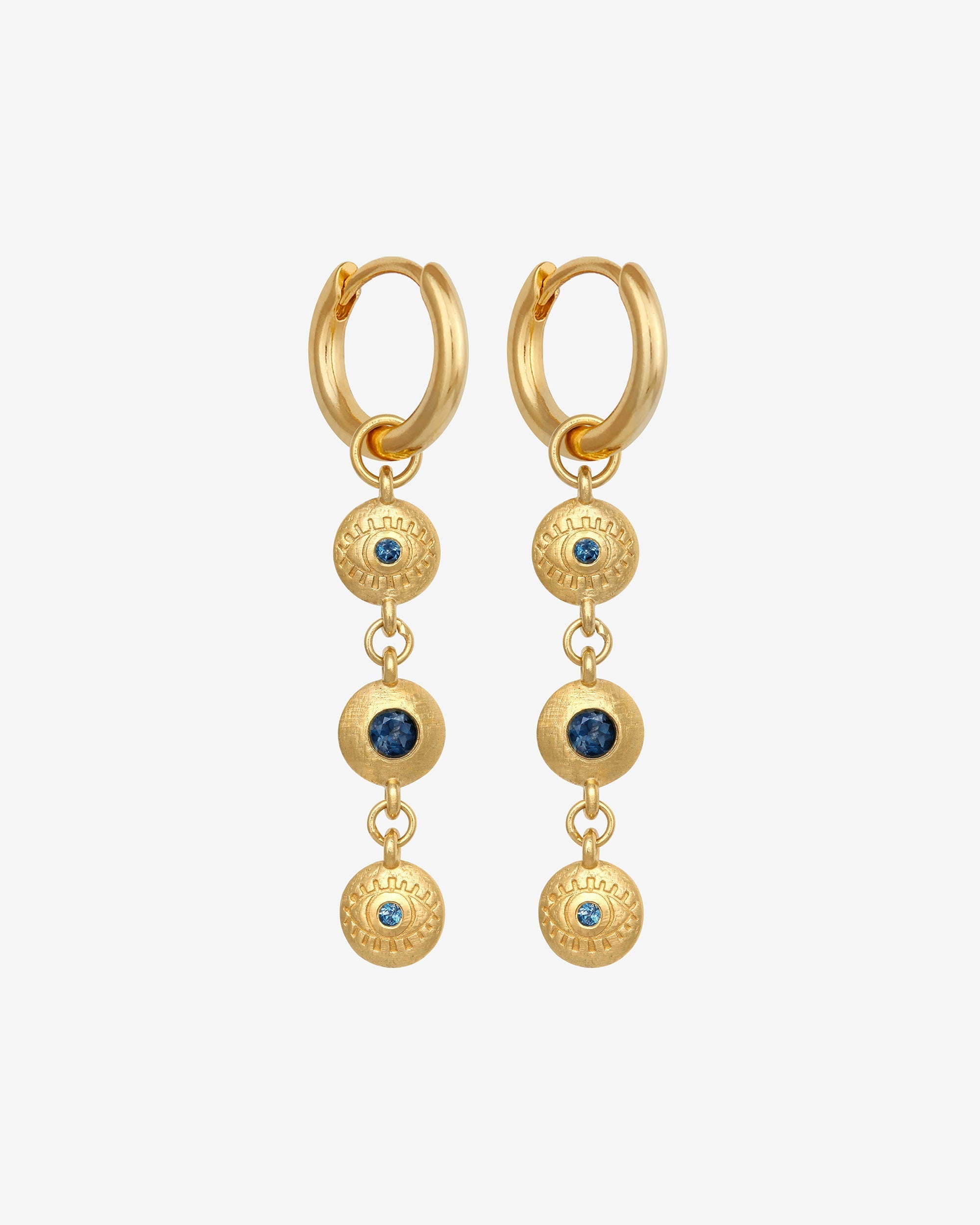 Temple of the Sun Blessing Earrings Gold Vermeil