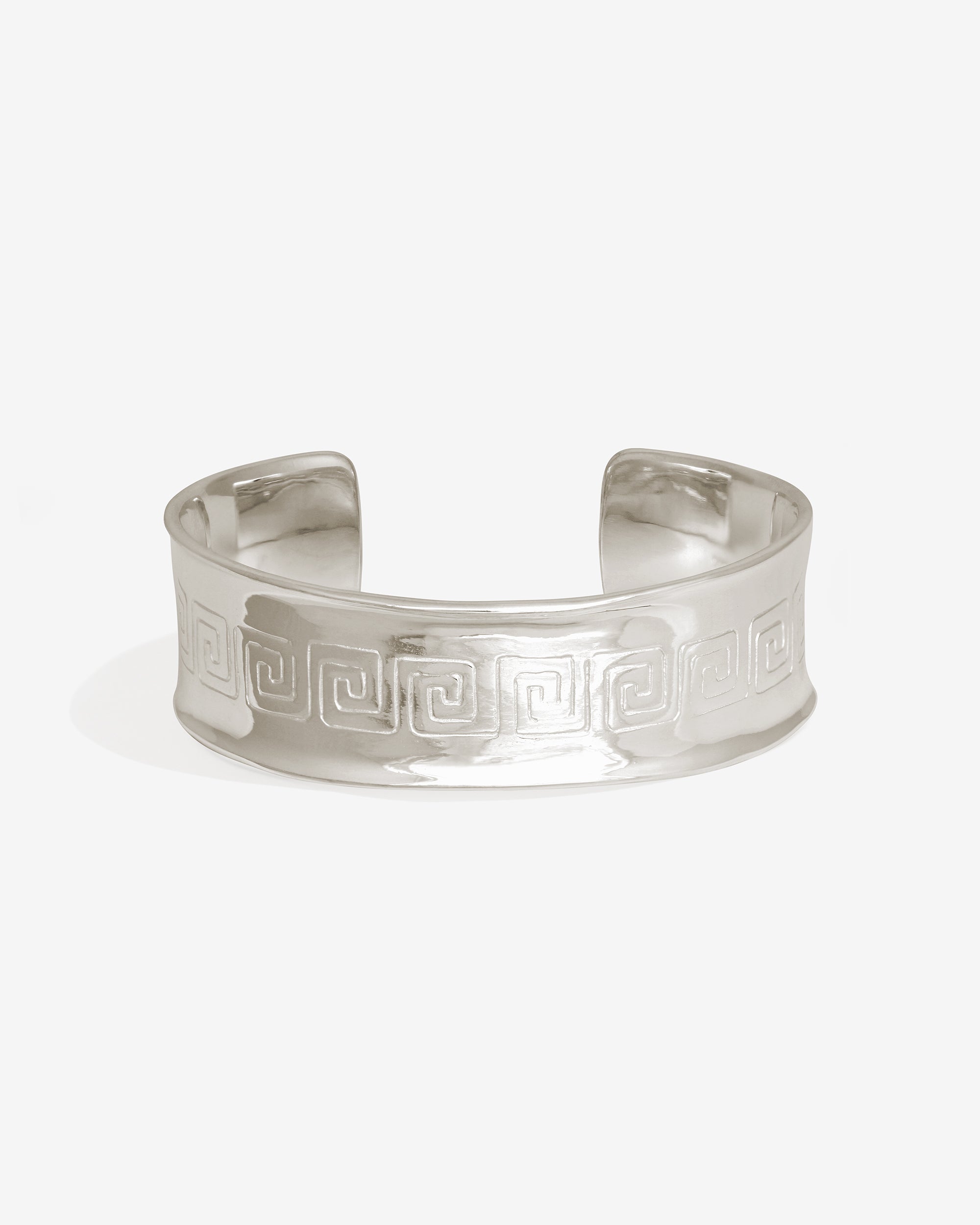Temple of the Sun Caius Cuff Meander Silver