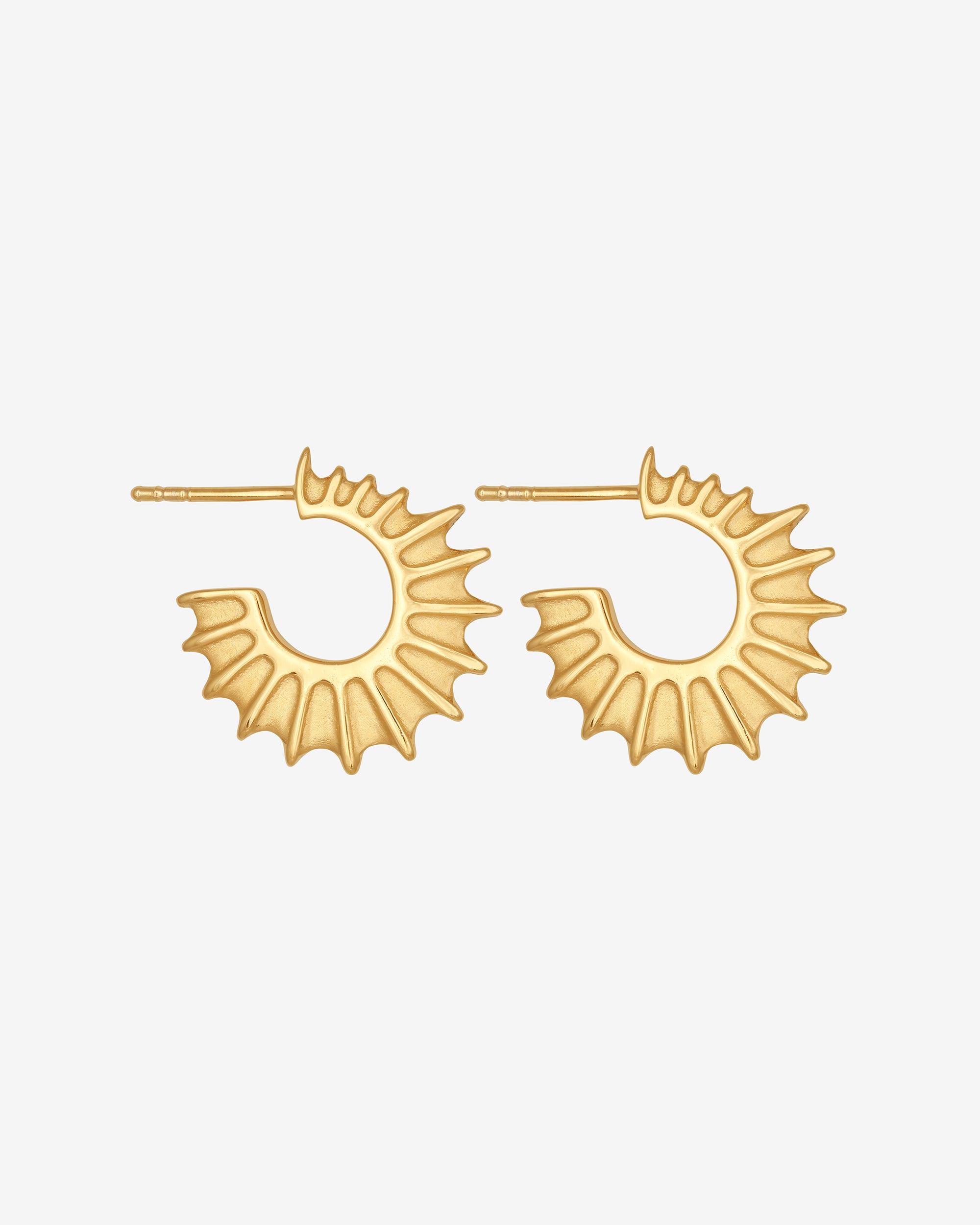 Temple of the Sun Calypso Hoops Gold Vermeil