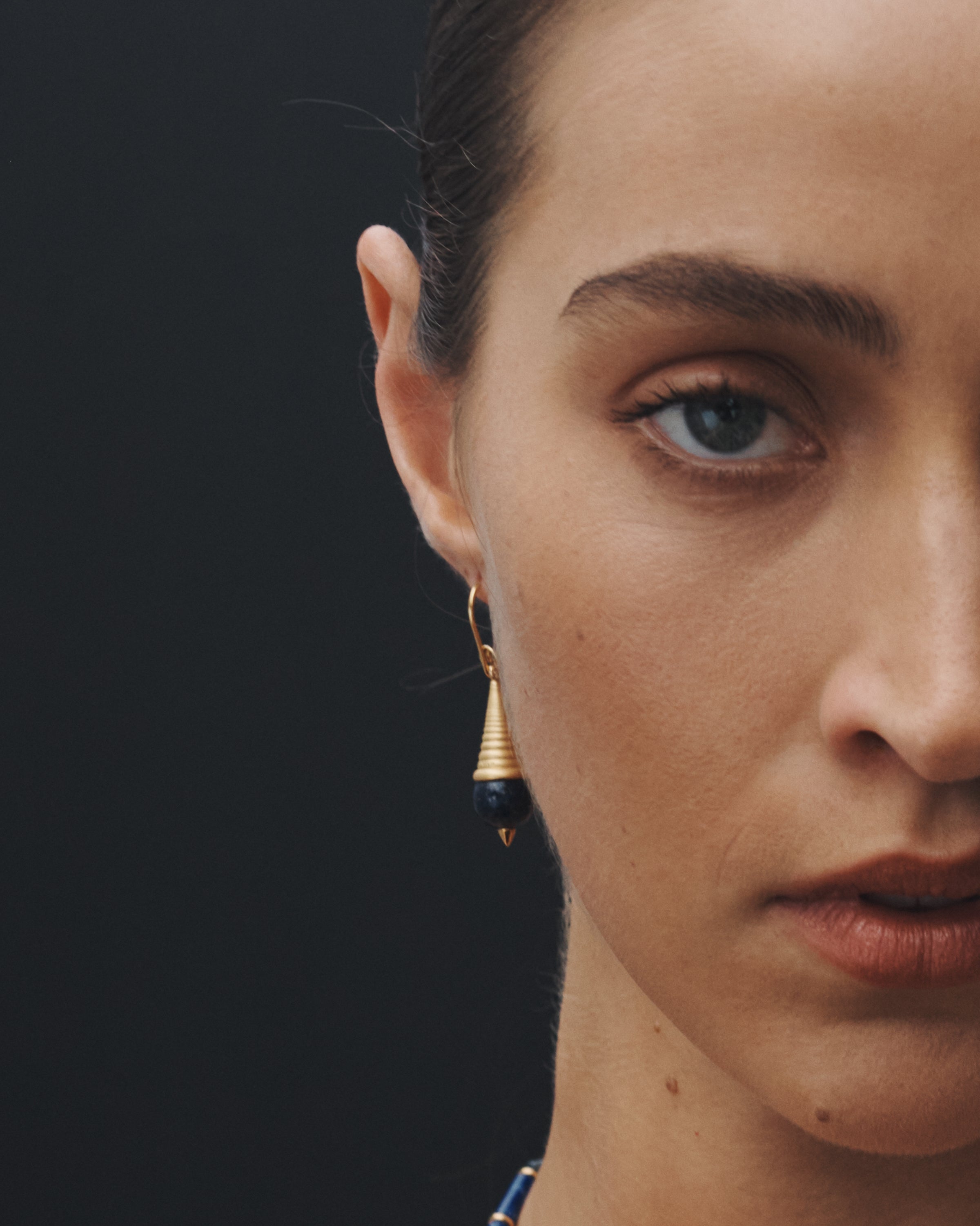 Temple of the Sun Danu Earrings Gold Vermeil