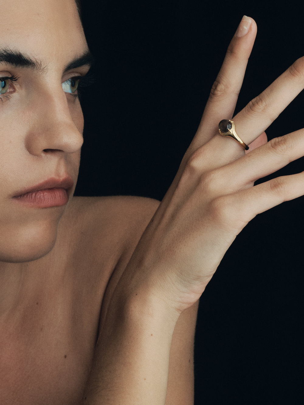 Temple of the Sun Esse Ring Gold Vermeil