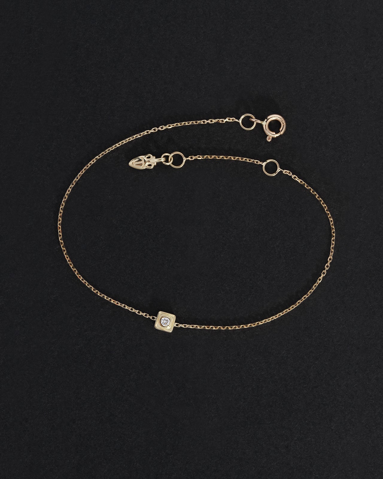 Temple of the Sun Florence Solitaire Bracelet Diamond Solid Gold