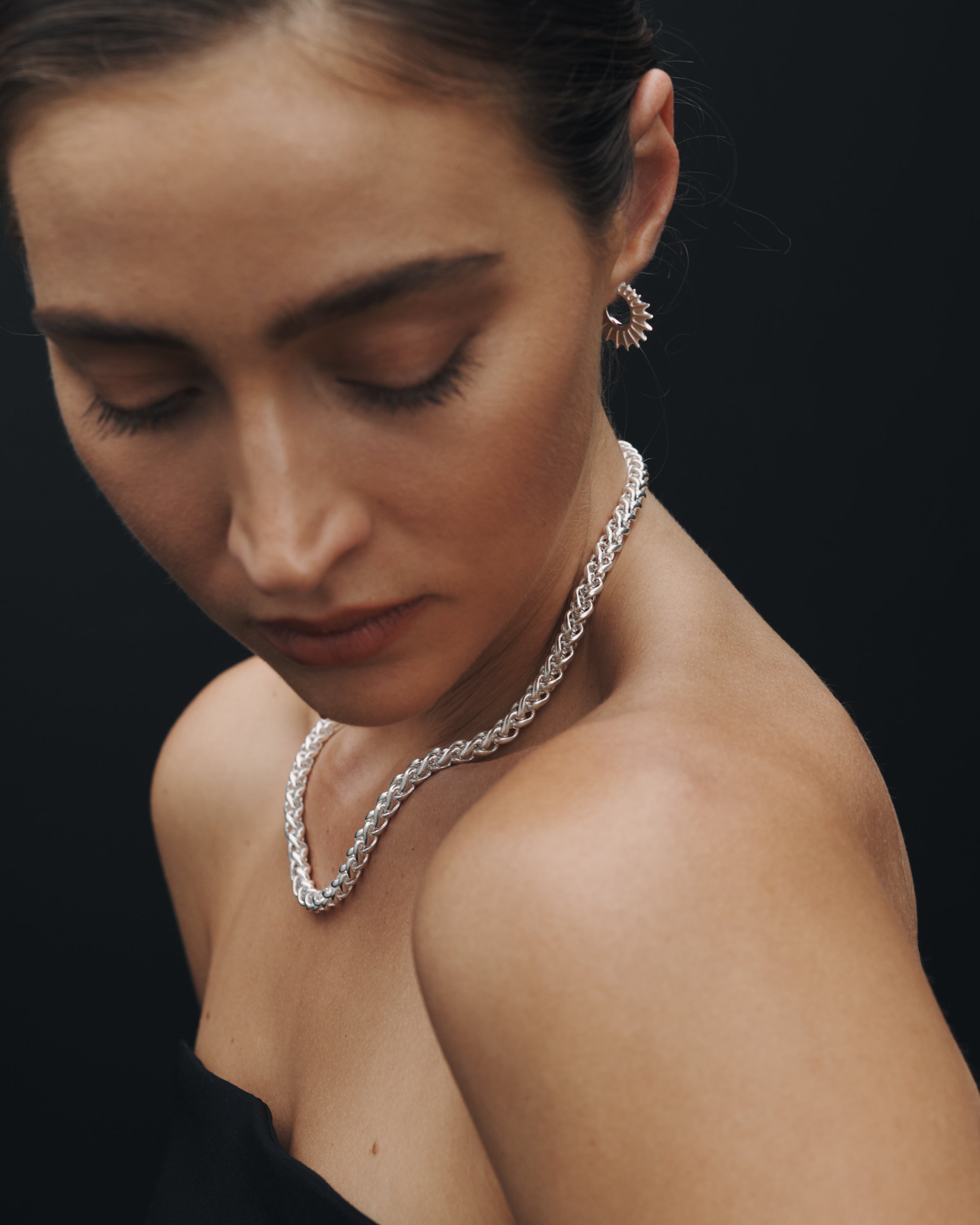 Temple of the Sun Harvest Necklace Silver