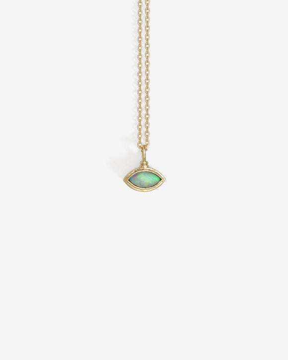 Temple of the Sun Inaya Necklace Marquise Opal Solid Gold