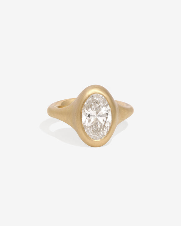 Temple of the Sun Iris Ring 3ct Diamond Solid Gold