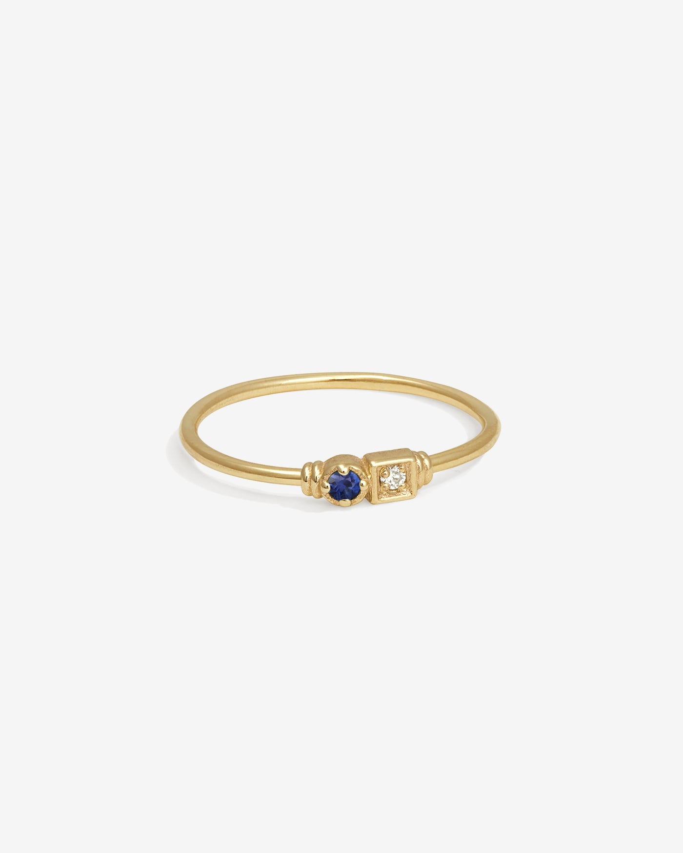 Lenci Ring Sapphire Diamond Solid Gold – Temple of the Sun US
