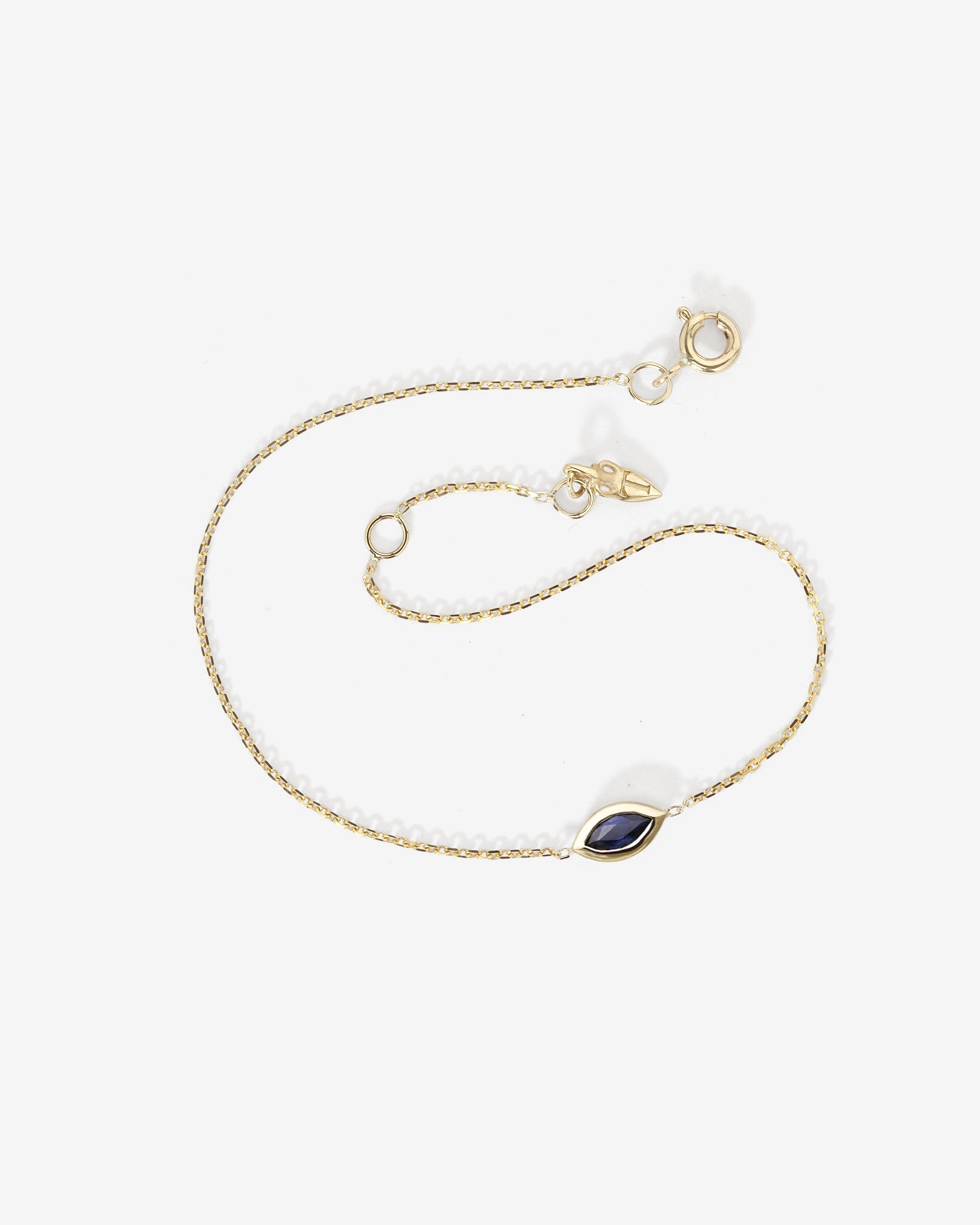 Temple of the Sun Marquise Bracelet Sapphire Solid Gold