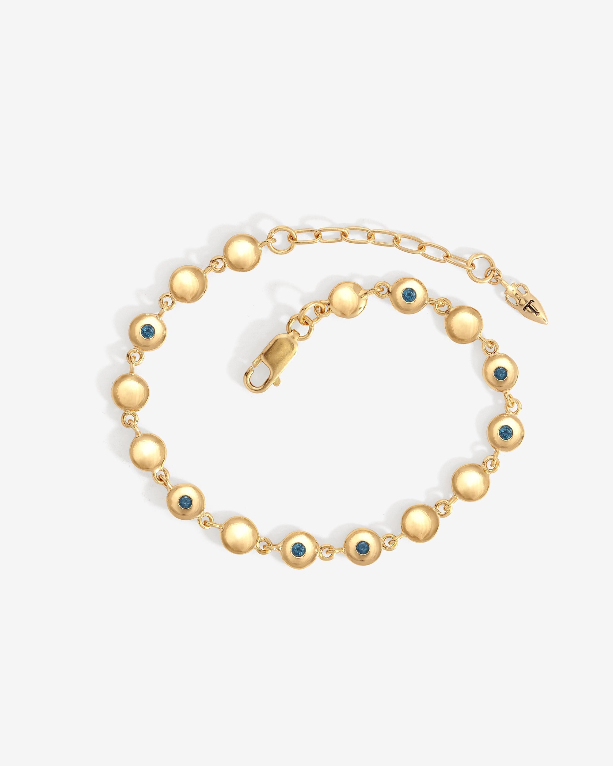 Temple of the Sun Mavi Chain Bracelet Gold Vermeil