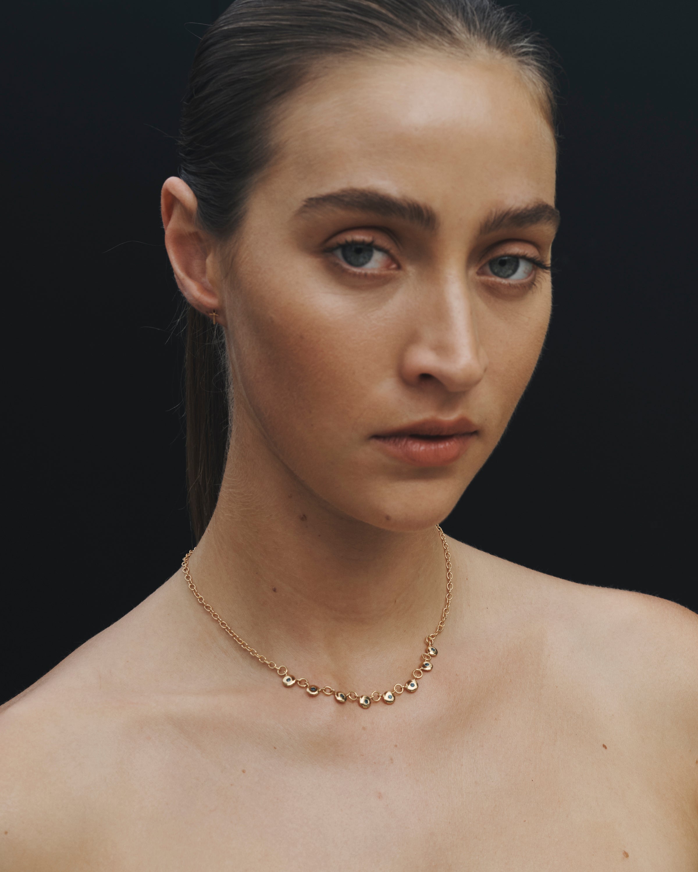 Temple of the Sun Mavi Chain Necklace Gold Vermeil