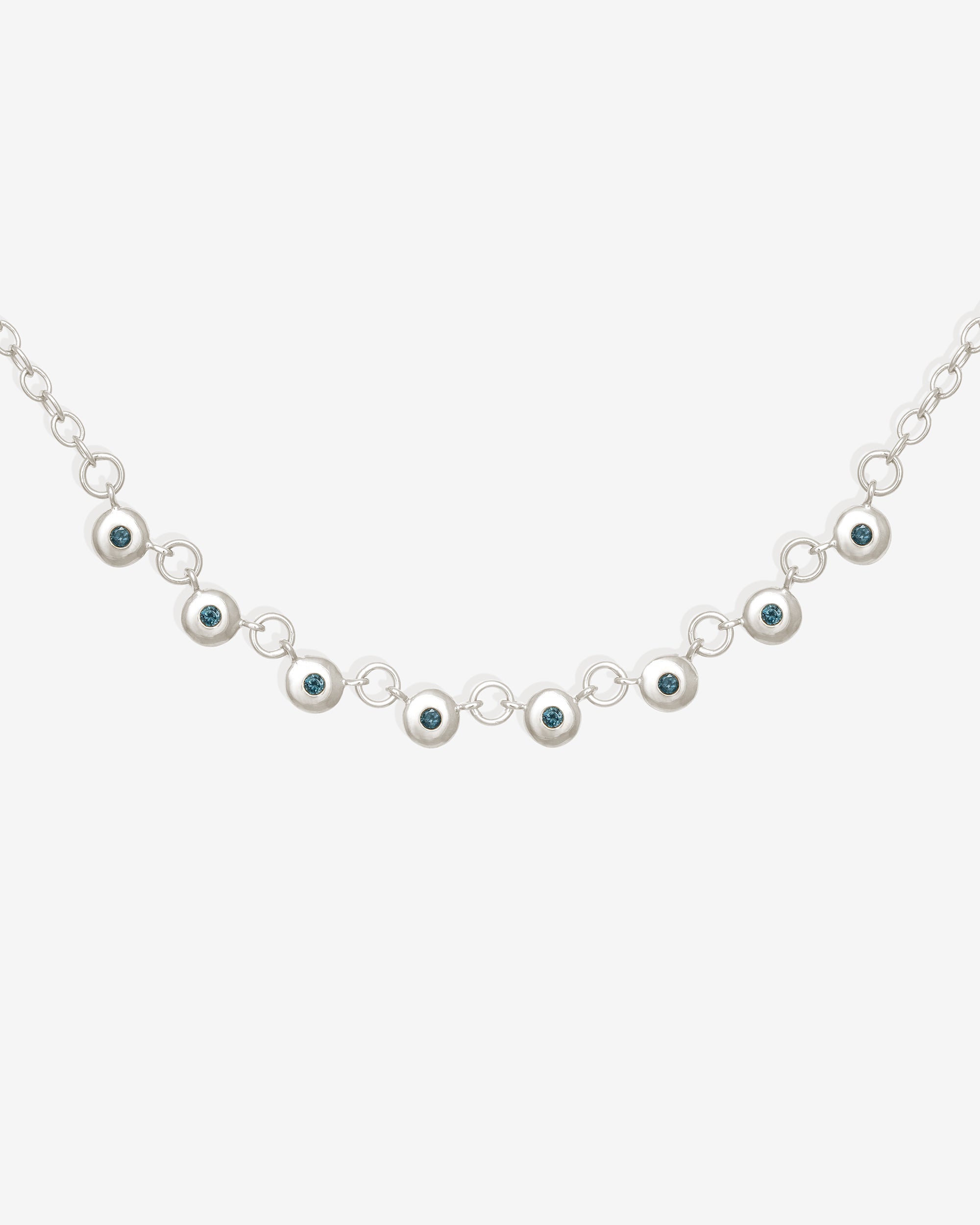 Temple of the Sun Mavi Chain Necklace Silver