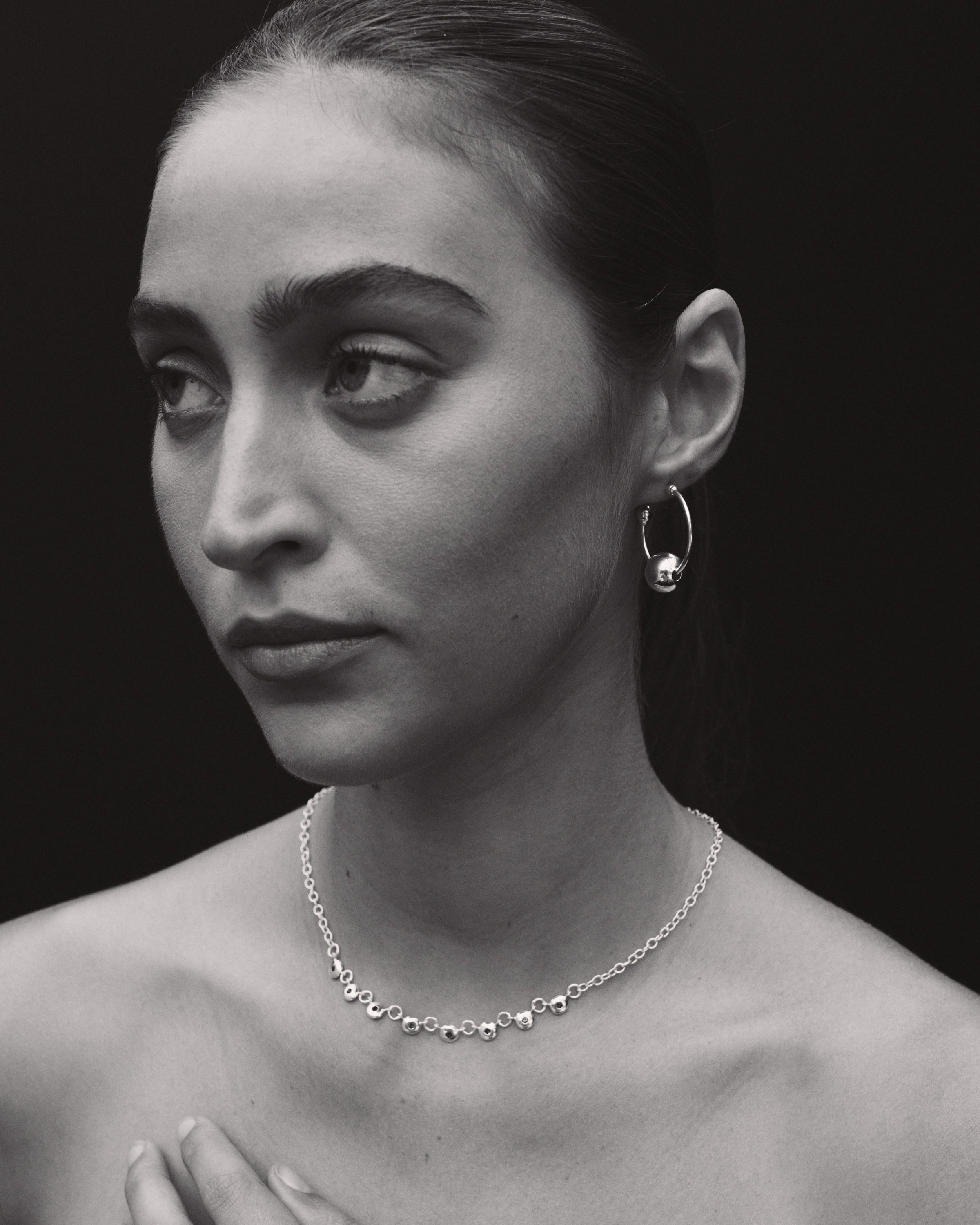 Temple of the Sun Mavi Chain Necklace Silver