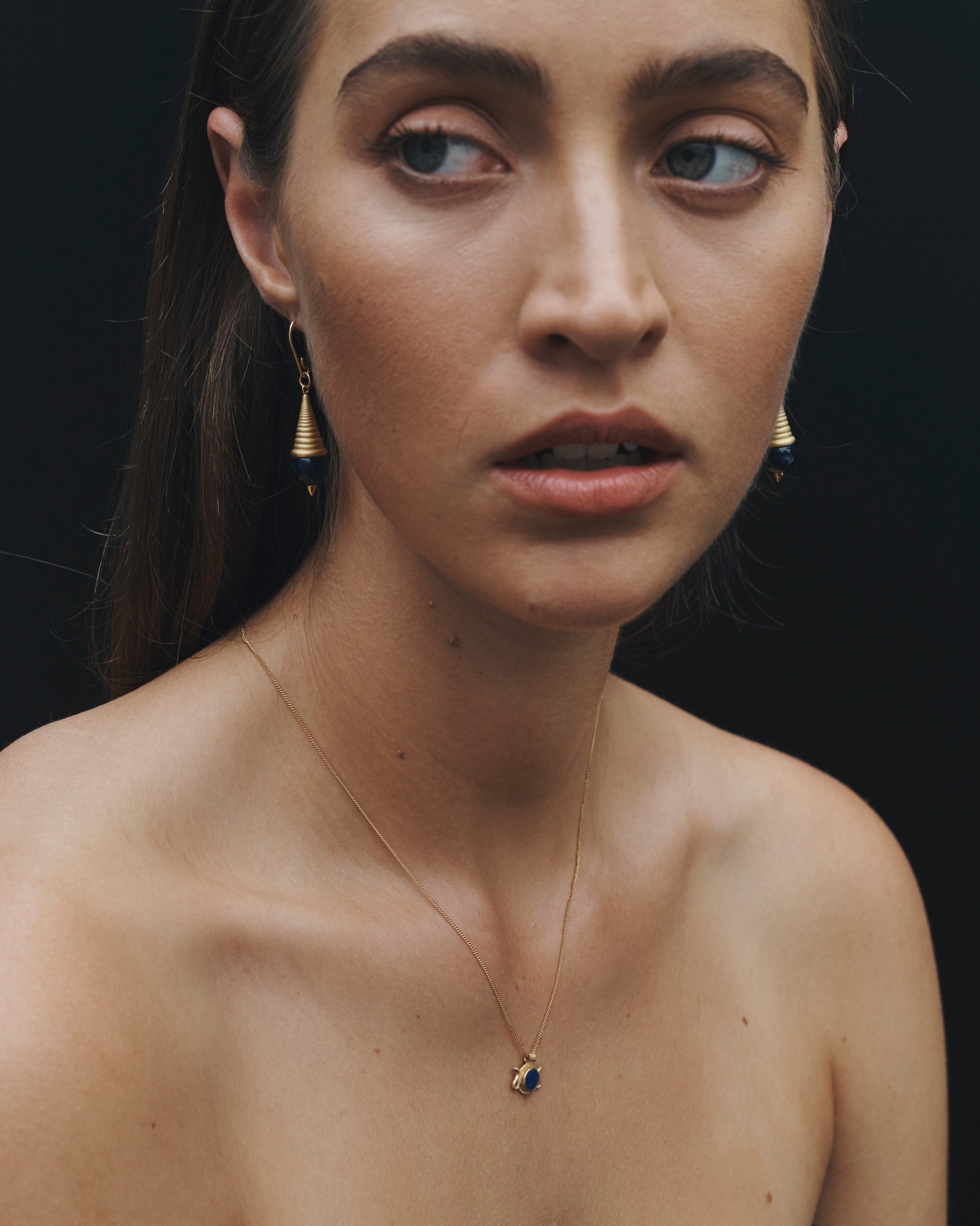 Temple of the Sun Naja Necklace Gold Vermeil