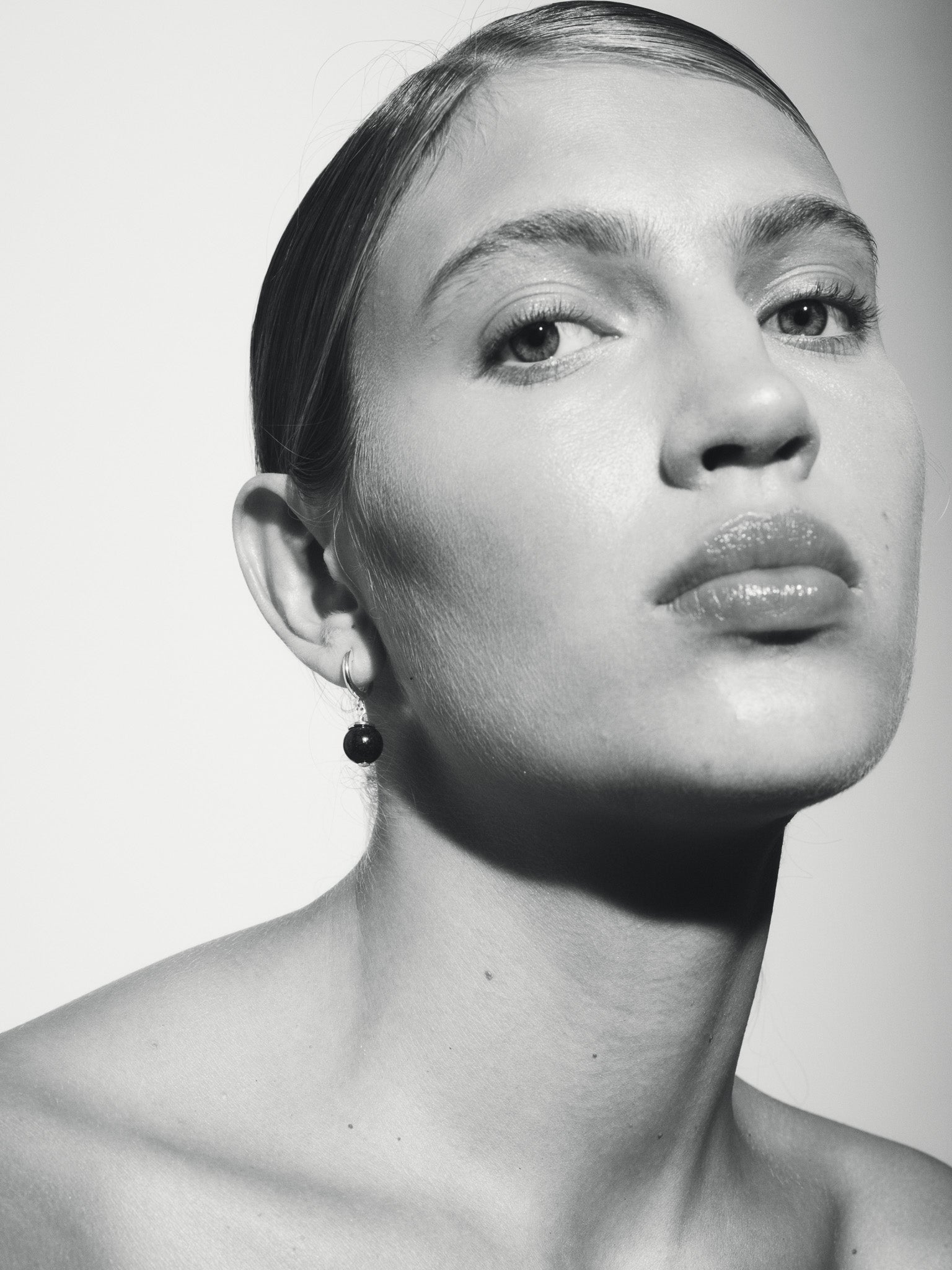 Temple of the Sun Orb Earrings Silver