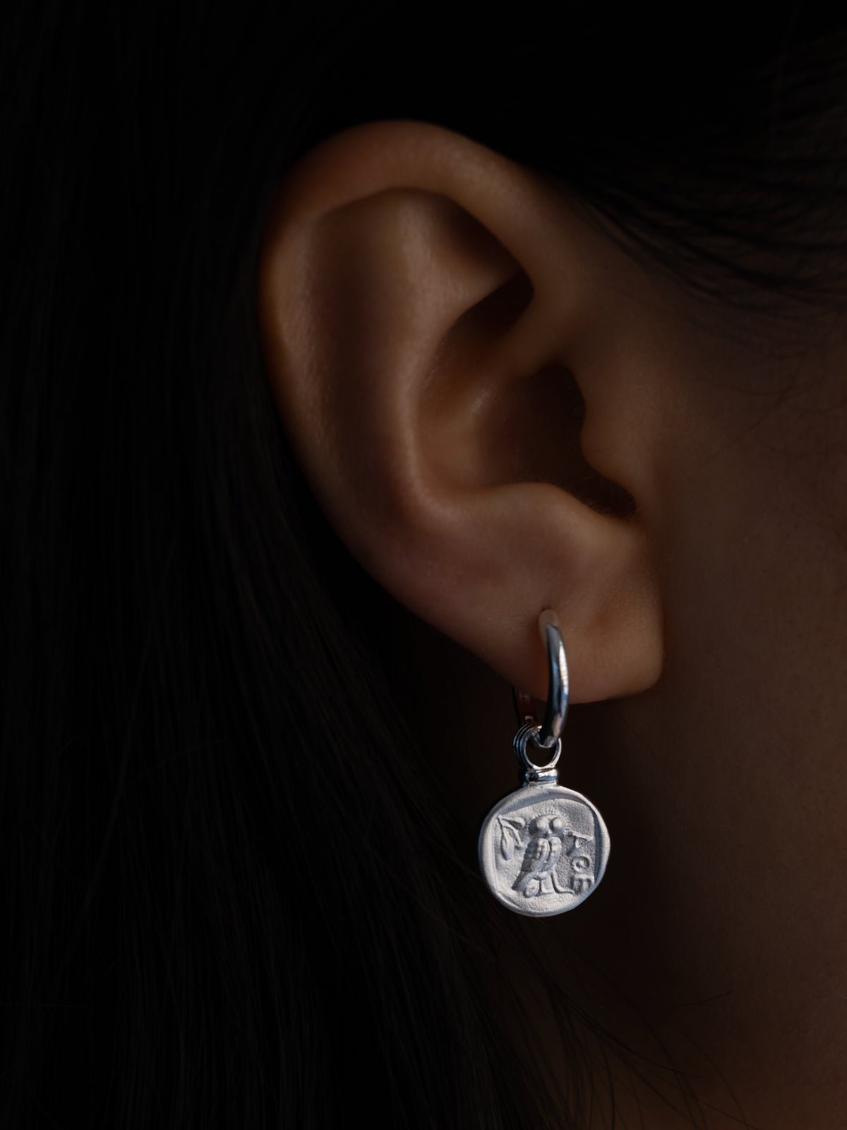 Palas Drop Earrings Silver