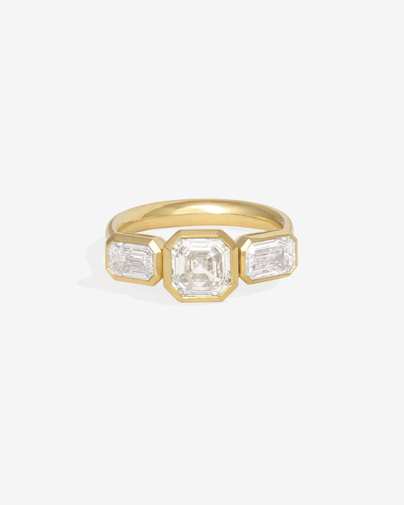 Temple of the Sun Paloma Trilogy Ring Diamond Solid Gold