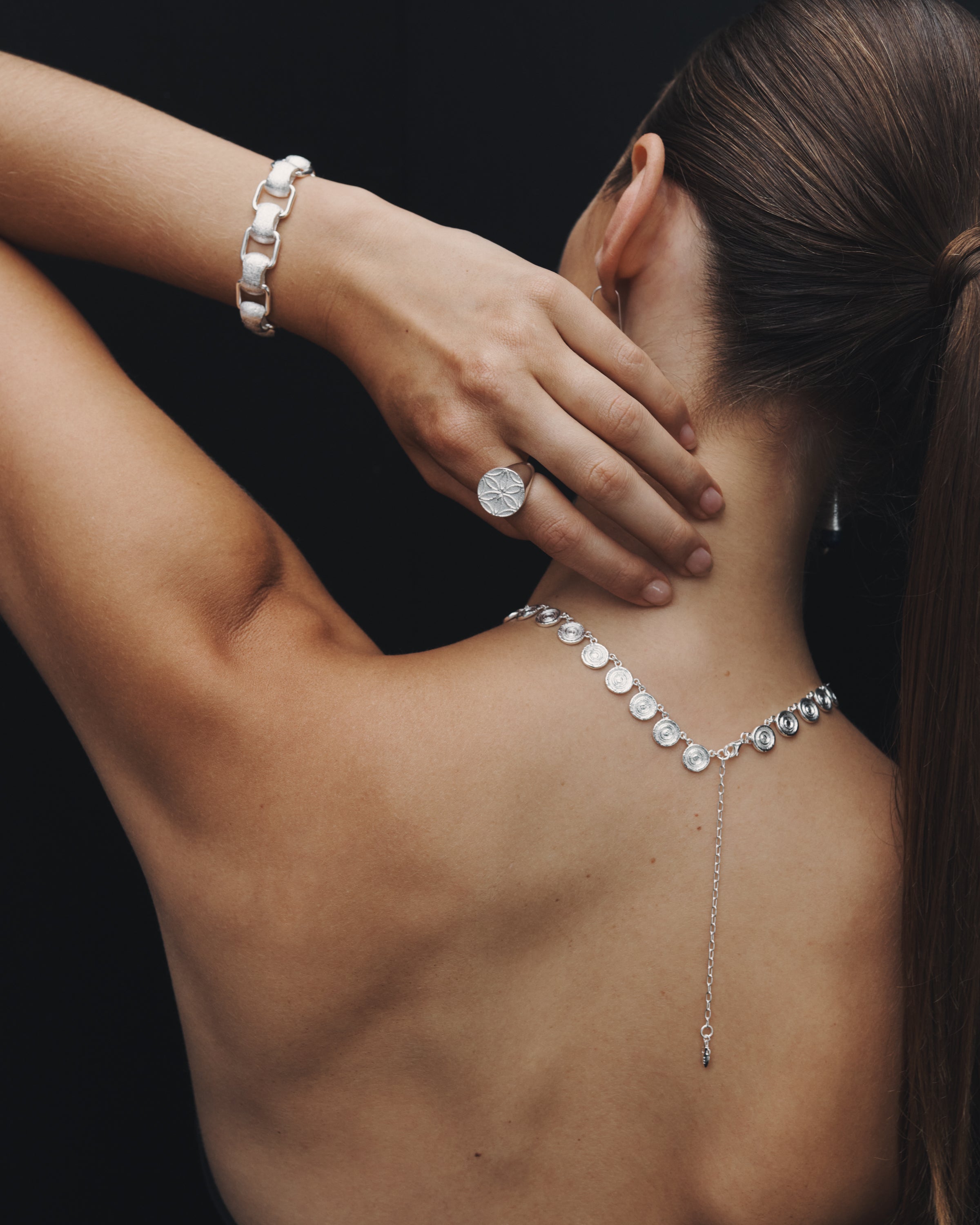 Temple of the Sun Reign Coin Chain Silver